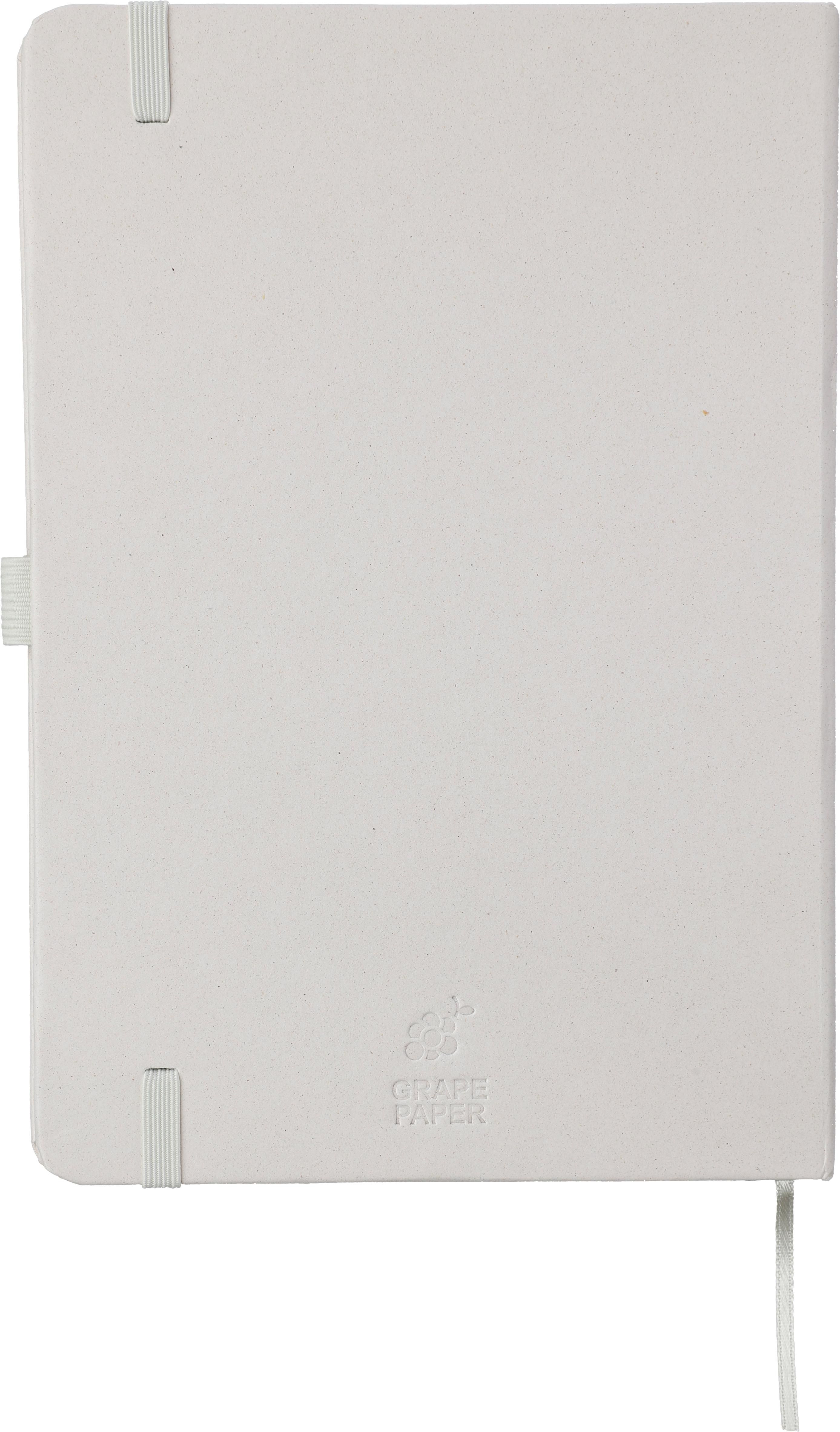 Carnet A5 en biodéchets recyclés et carton Gertrud