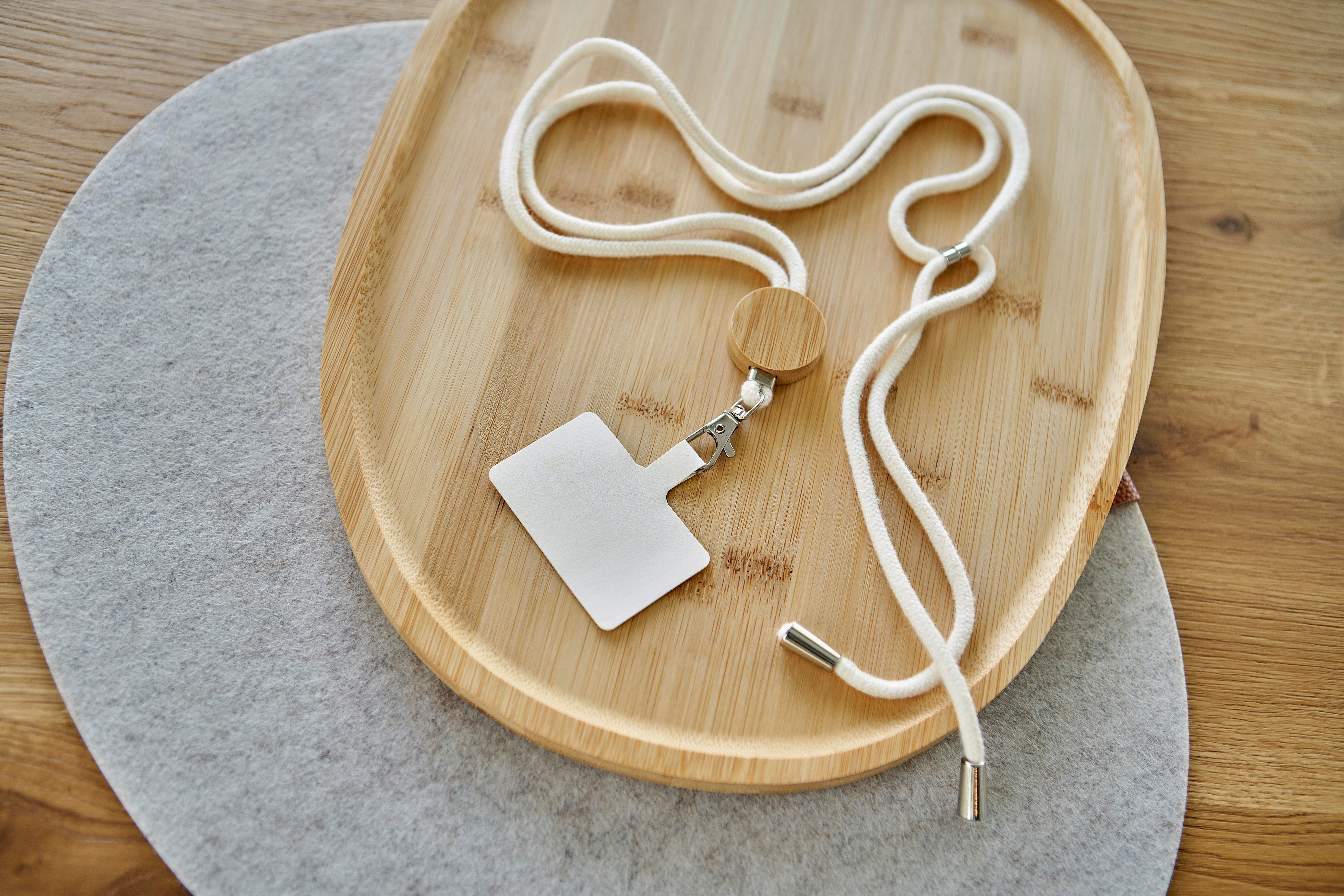 Porte-téléphone lanyard en coton Lucia