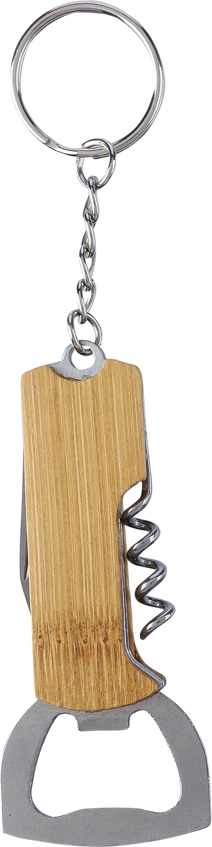 Porte-clés décapsuleur en bambou Stuart