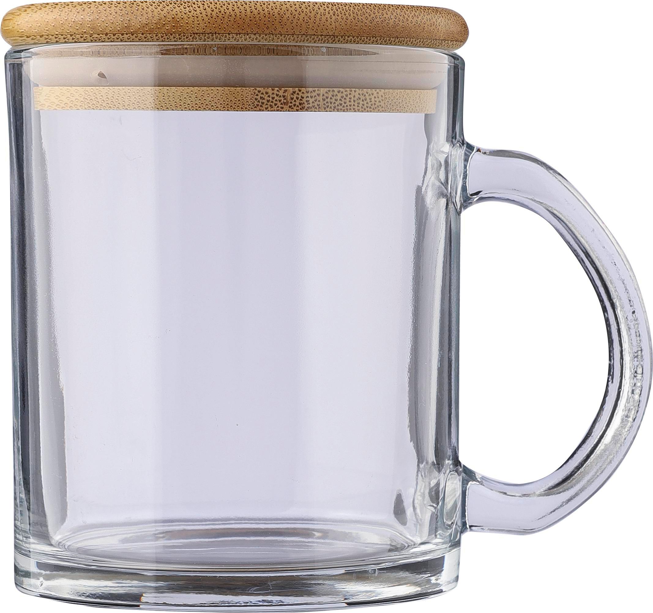 Mug en verre recyclé et bambou de 300 ml Ashley