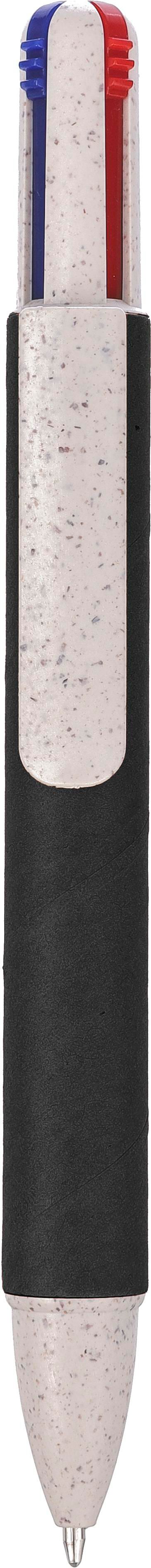 Stylo à bille 4 mines en carton recyclé Deborah