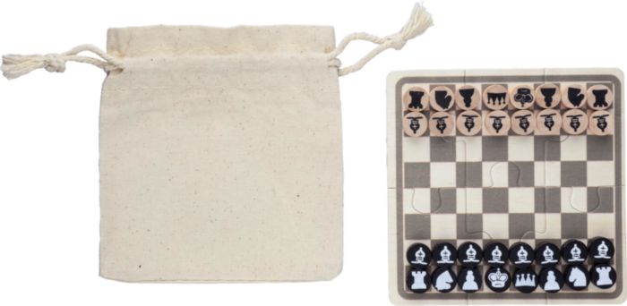 Set Gioco scacchi e dama in legno in legno Hank