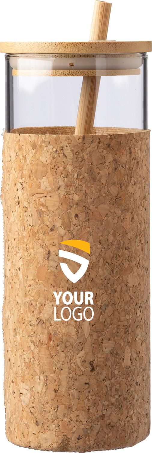 Gobelet de 450 ml en verre et bambou Marlies