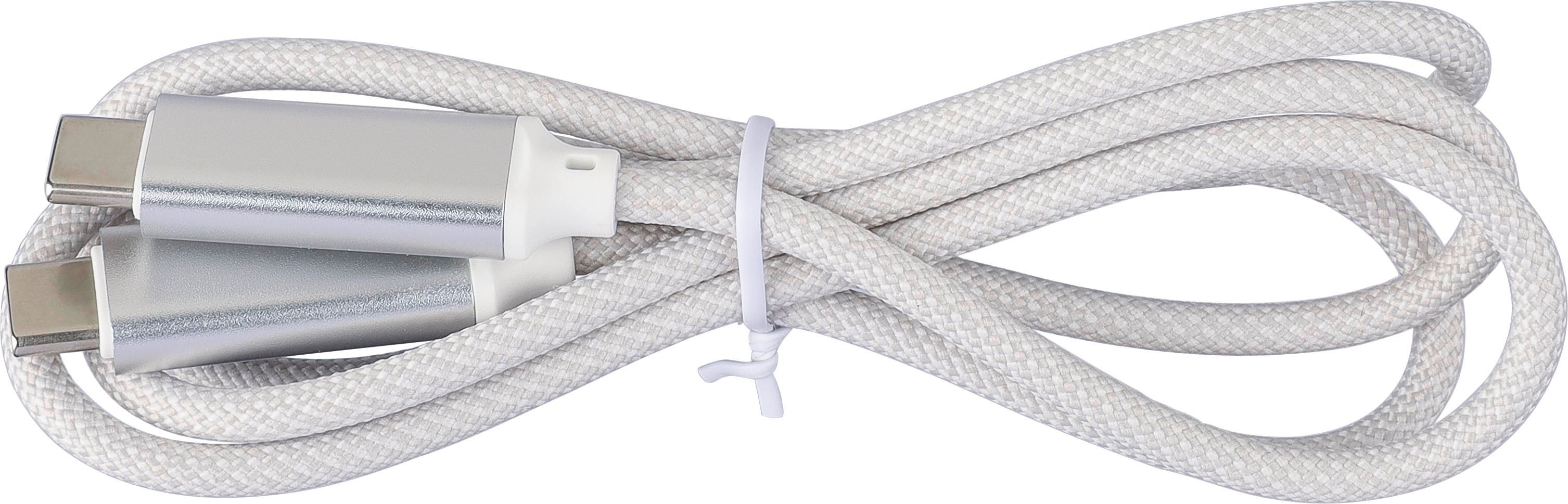 Câble de charge et de transfert en tissu nylon 65W Claudia