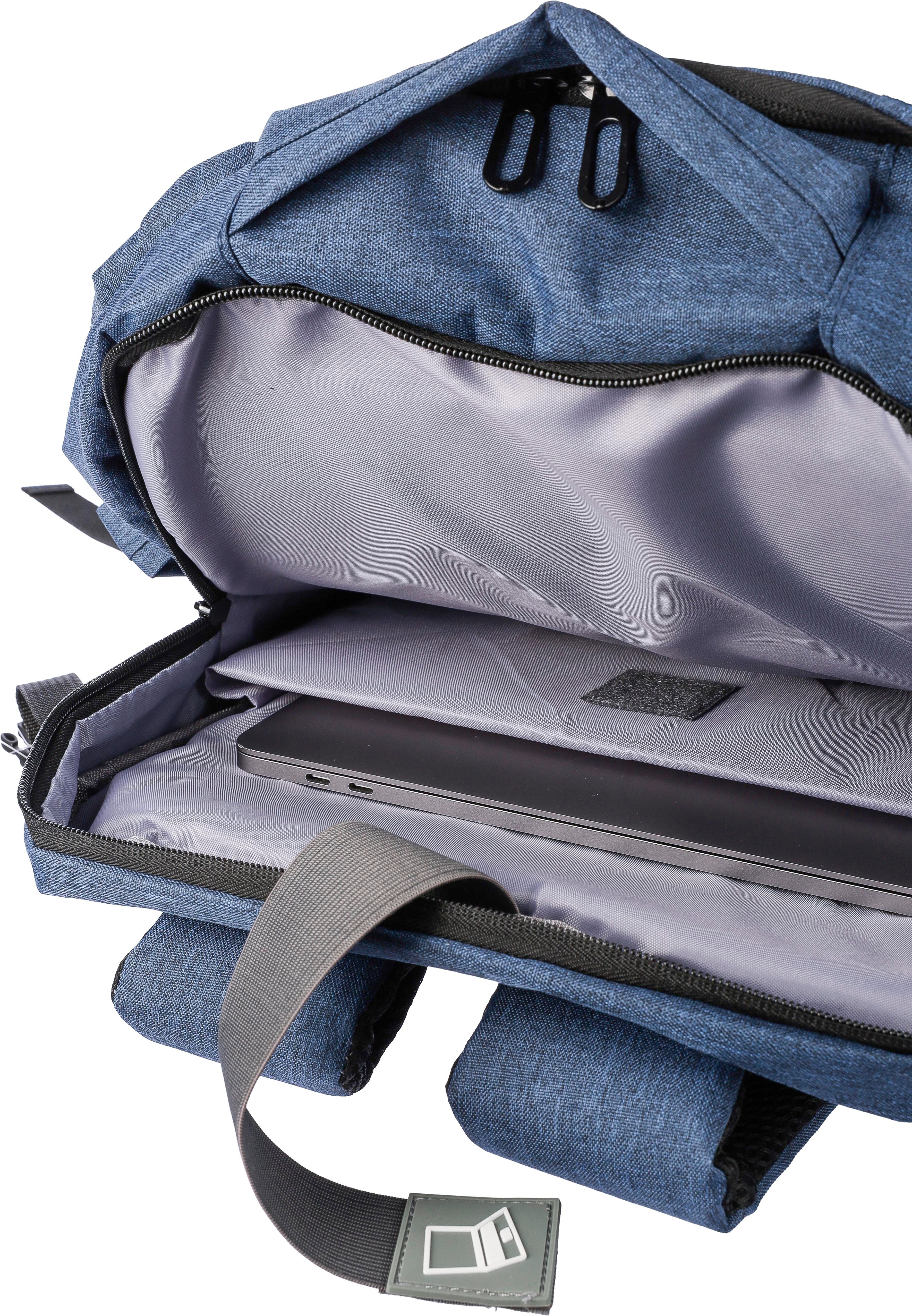 Sac à dos porte-ordinateur de 17'' en polyester rPET 300D Malcolm