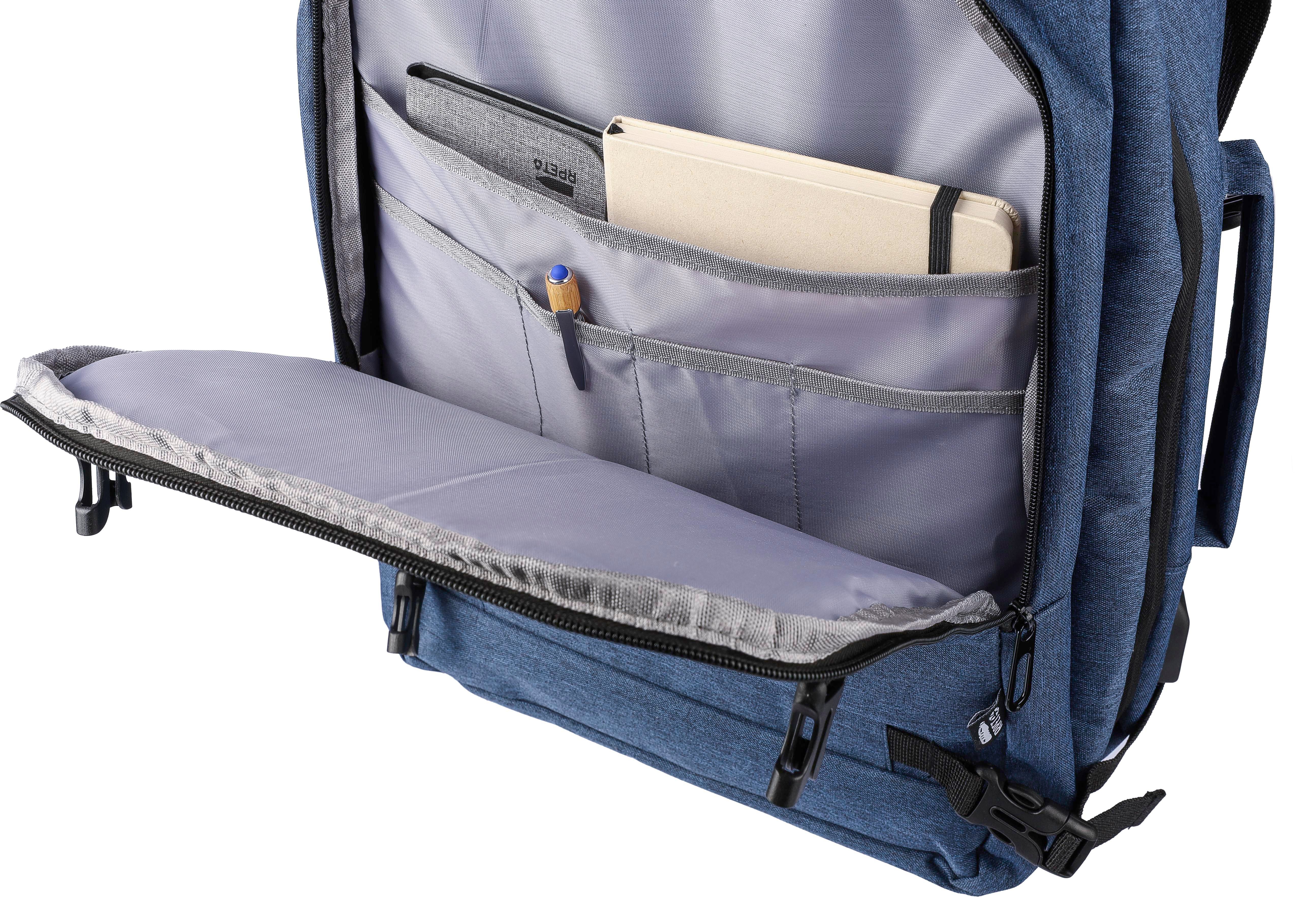 Sac à dos porte-ordinateur de 17'' en polyester rPET 300D Malcolm