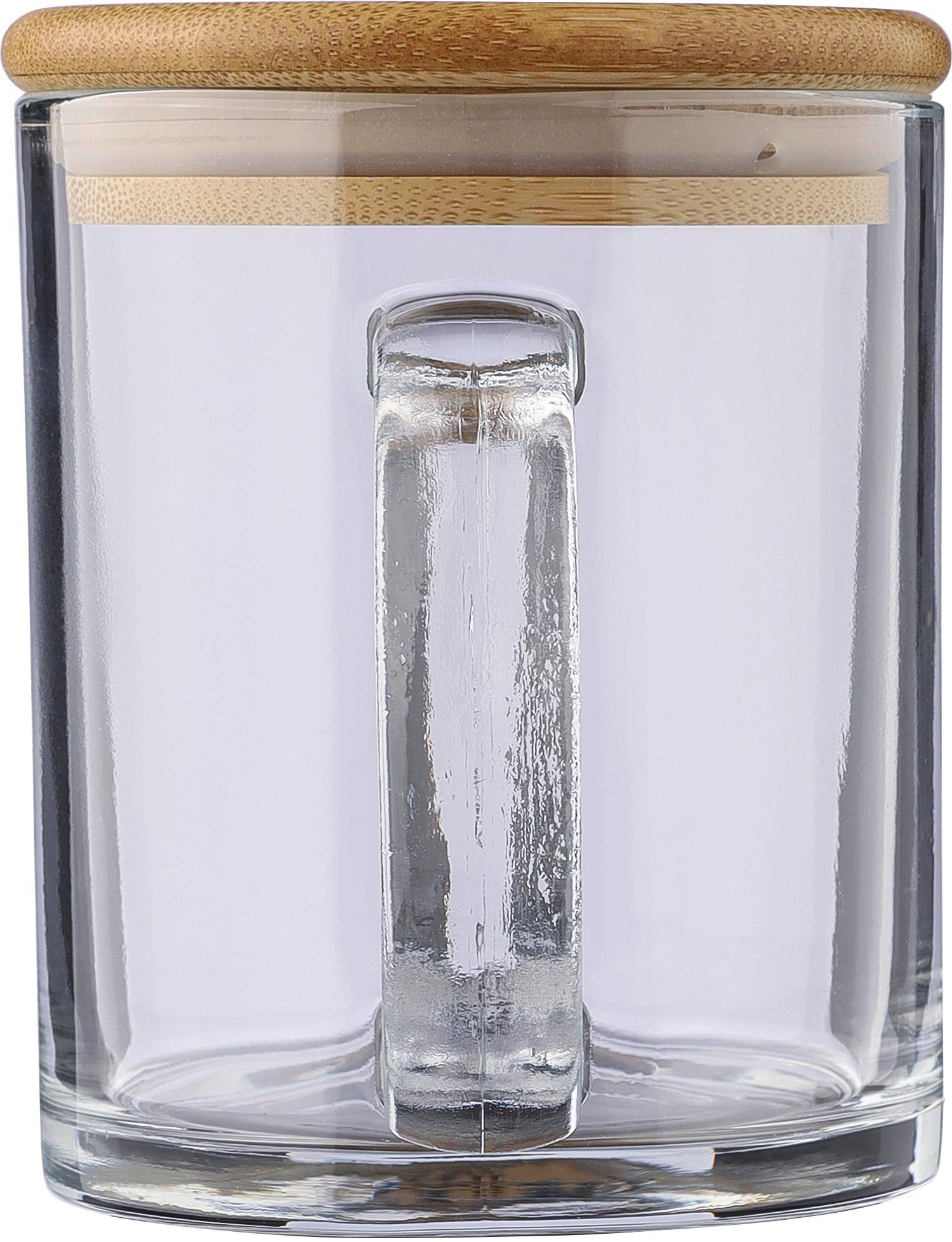 Mug en verre recyclé et bambou de 300 ml Ashley