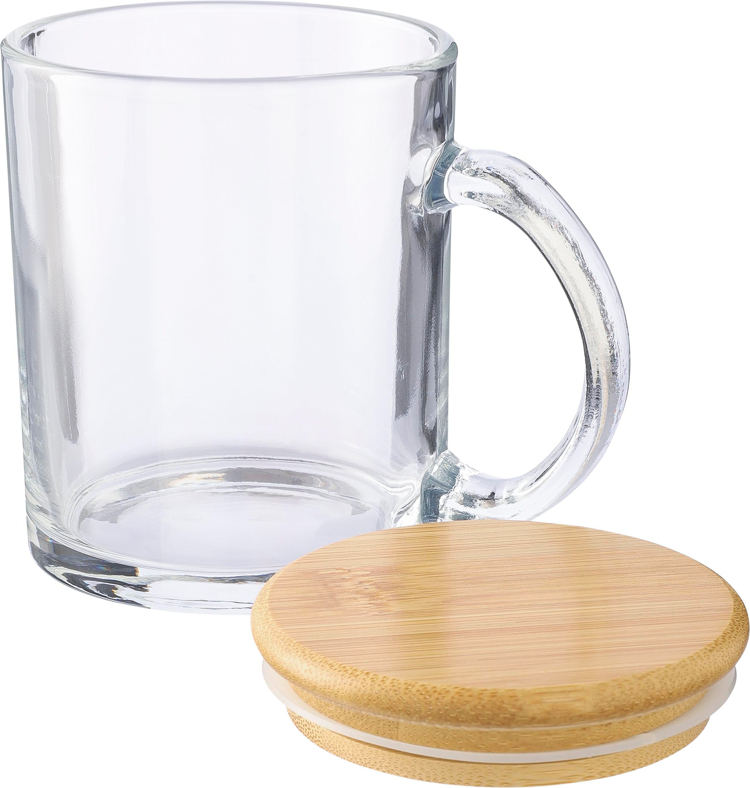 Mug en verre recyclé et bambou de 300 ml Ashley