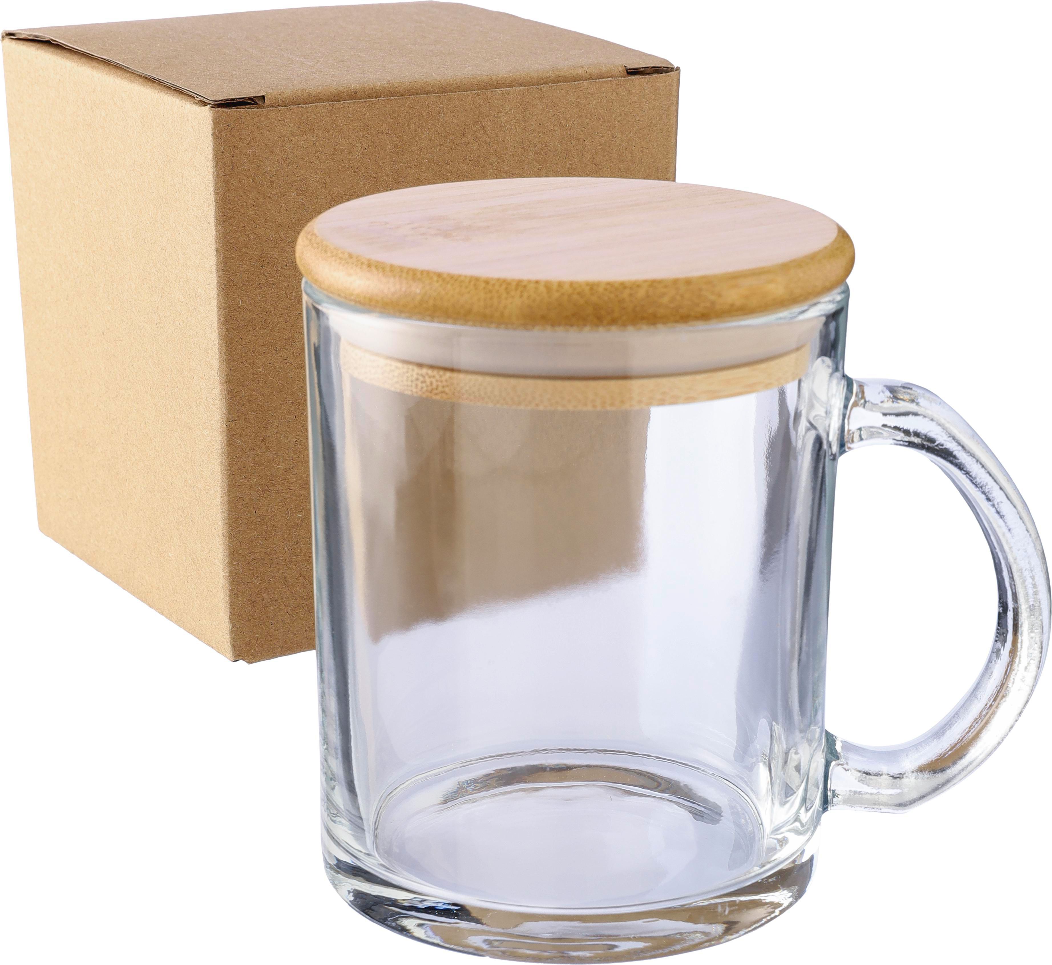 Mug en verre recyclé et bambou de 300 ml Ashley