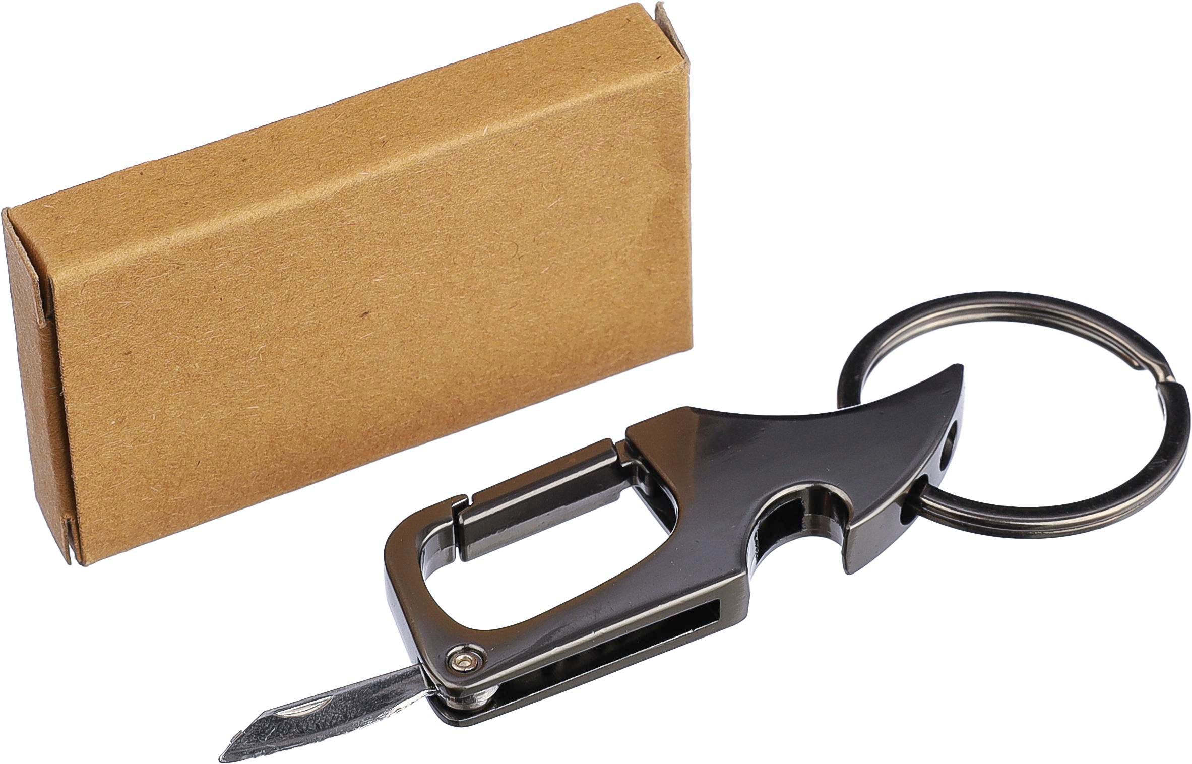 Porte-clés mousqueton en métal Bella