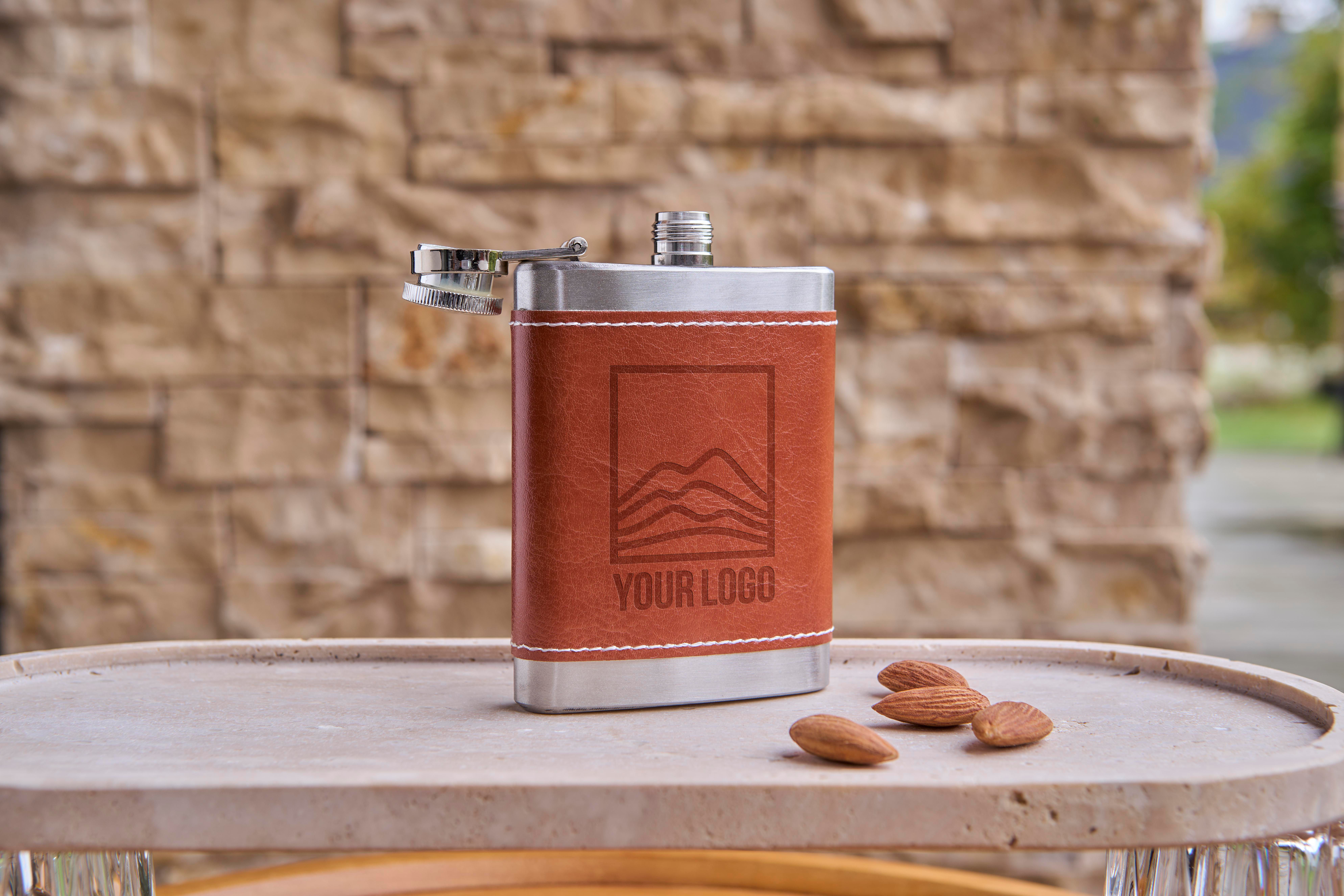 Flasque en acier inoxydable et PU de 100 ml Cedric