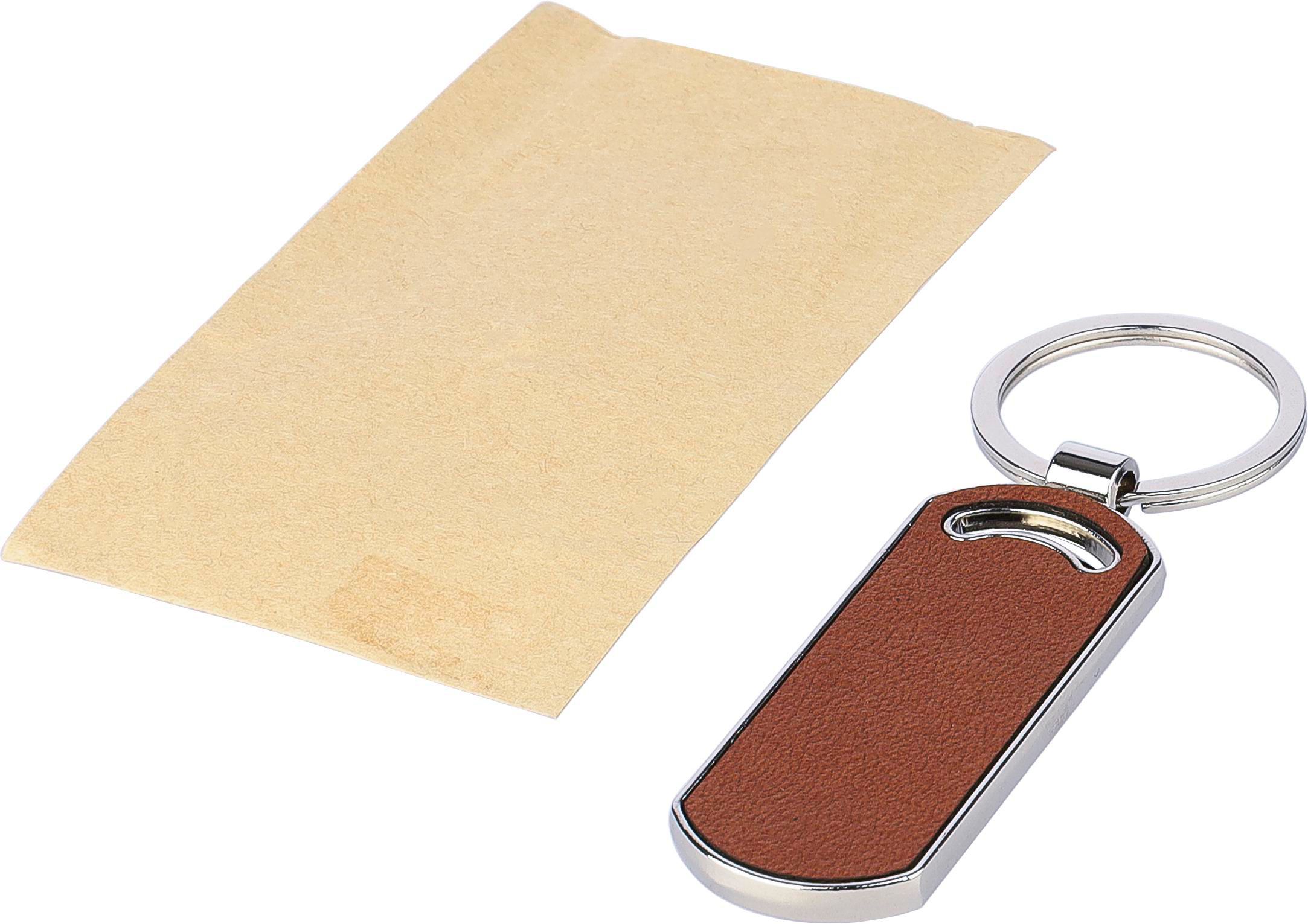 Porte-clé en cuir recyclé Jill