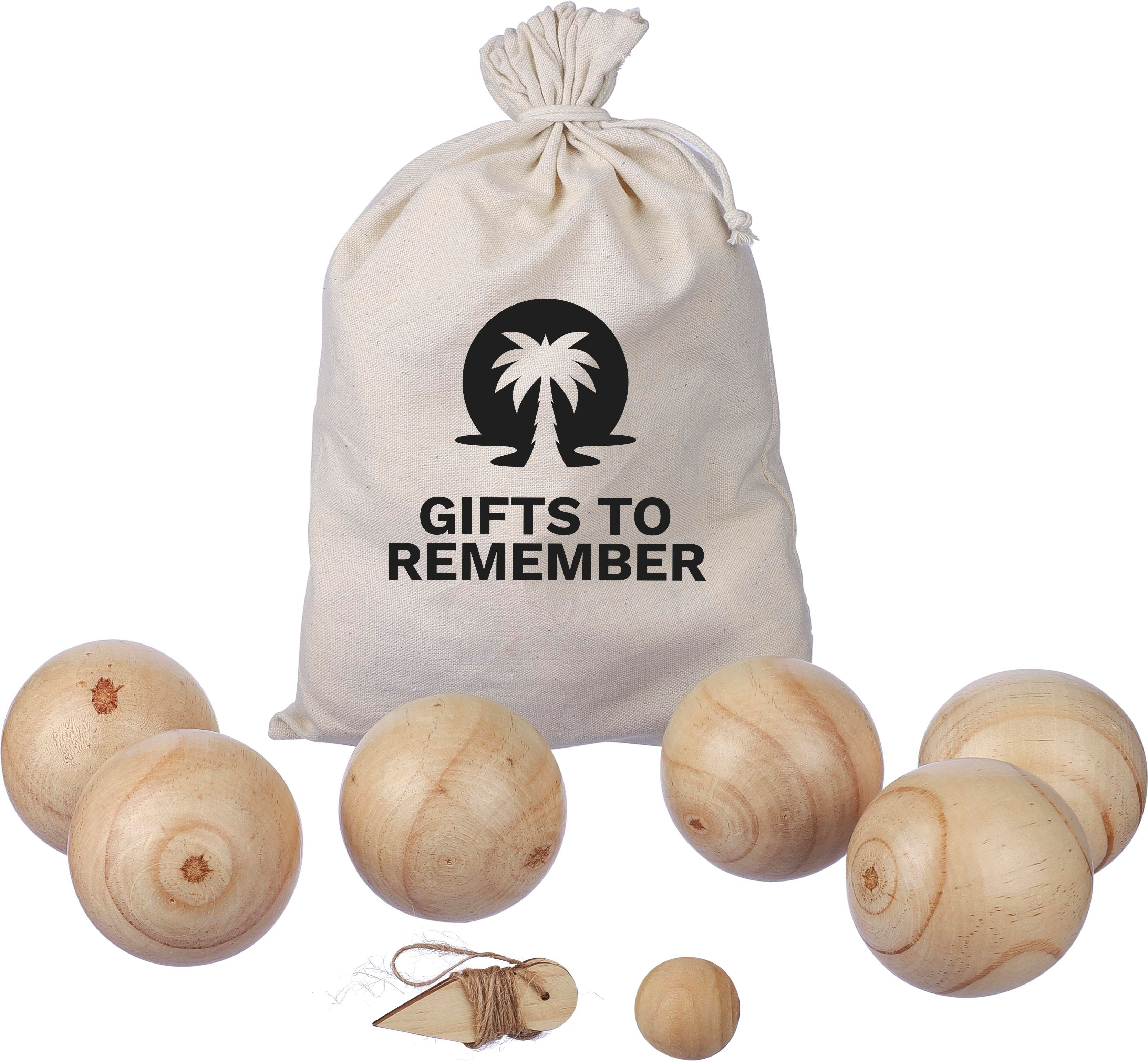 Ensemble de jeu de boules en bois Quillian