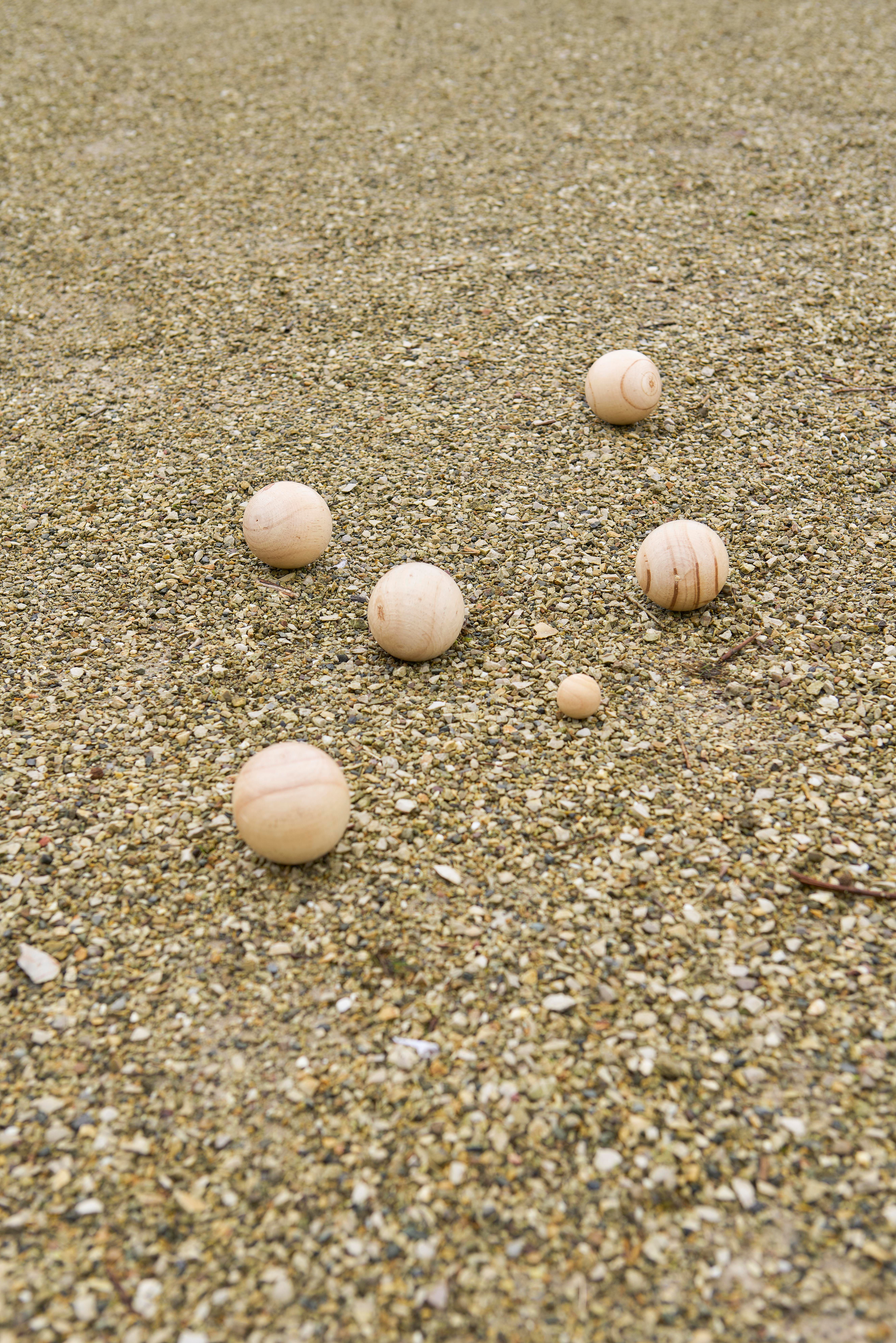 Ensemble de jeu de boules en bois Quillian