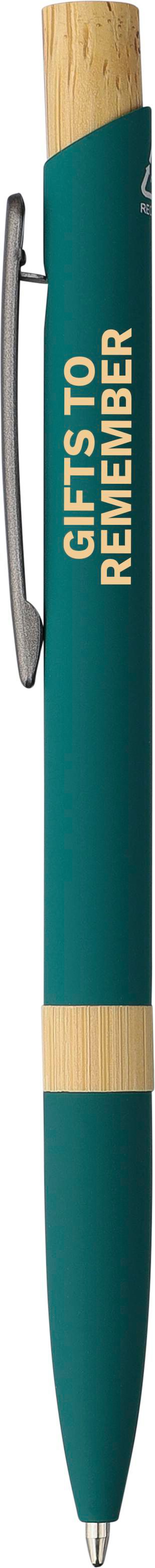 Stylo bille en aluminium recyclé toucher gomme Calandra