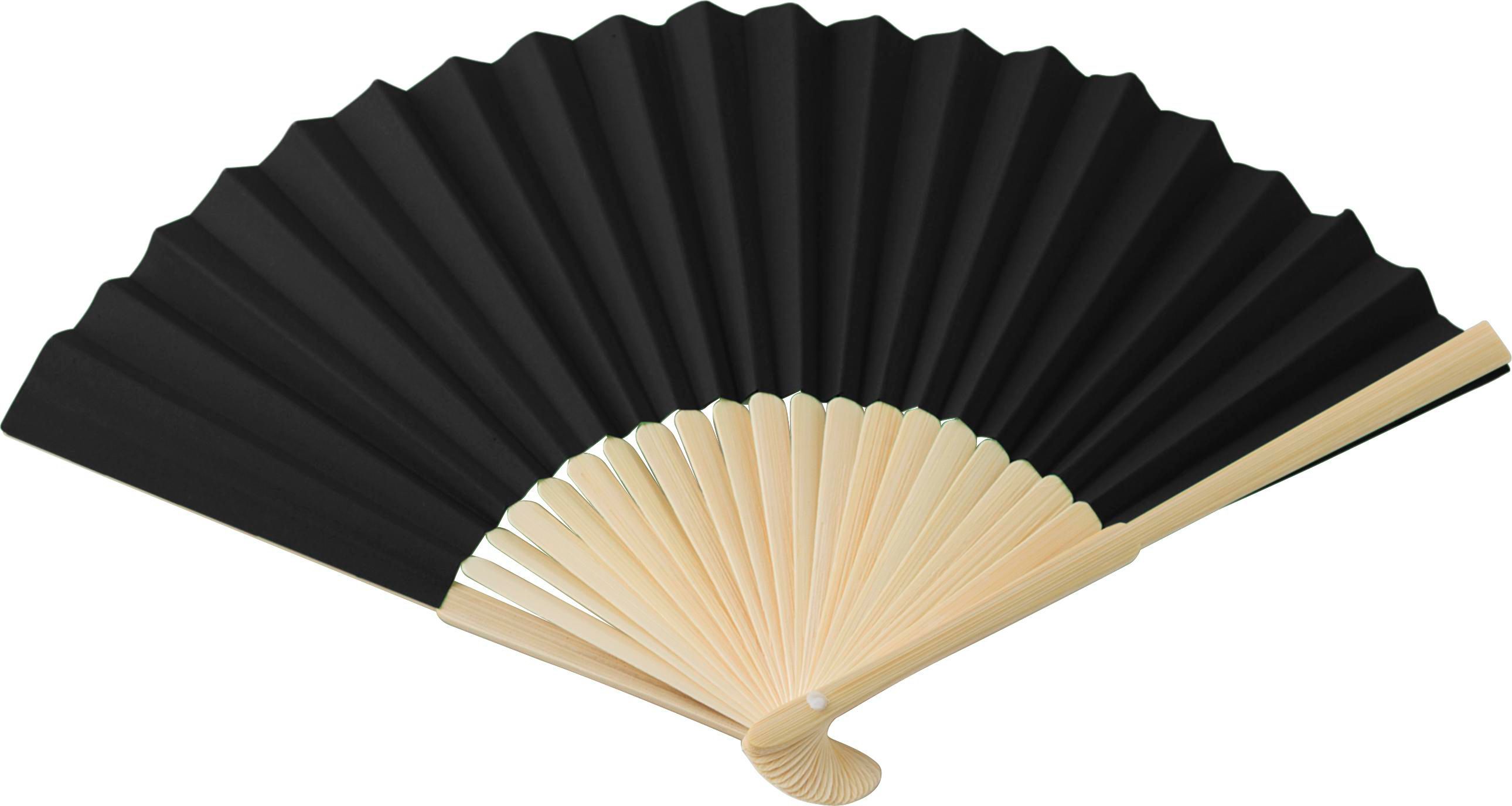 Eventail en bambou et papier Elio