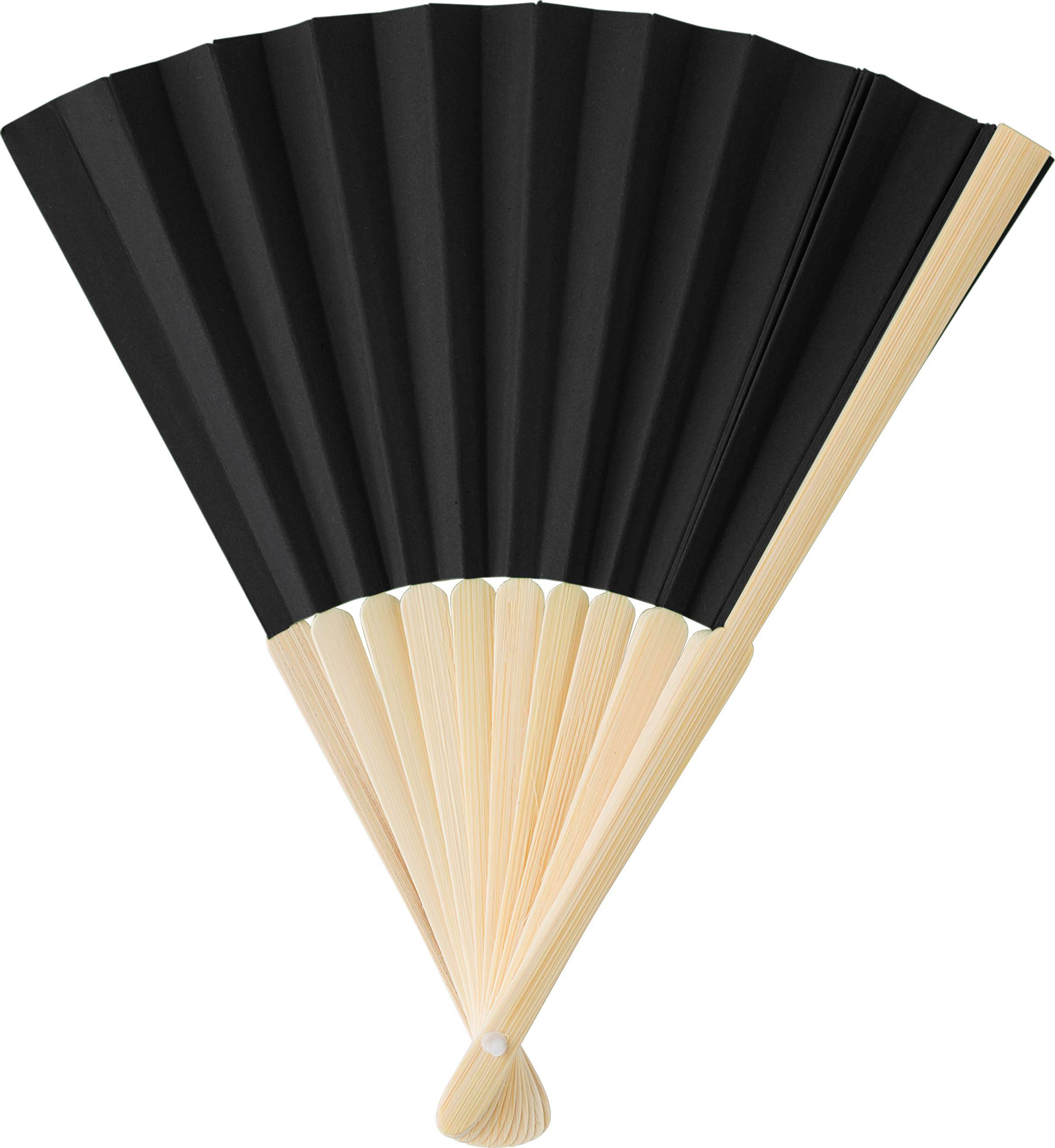 Eventail en bambou et papier Elio