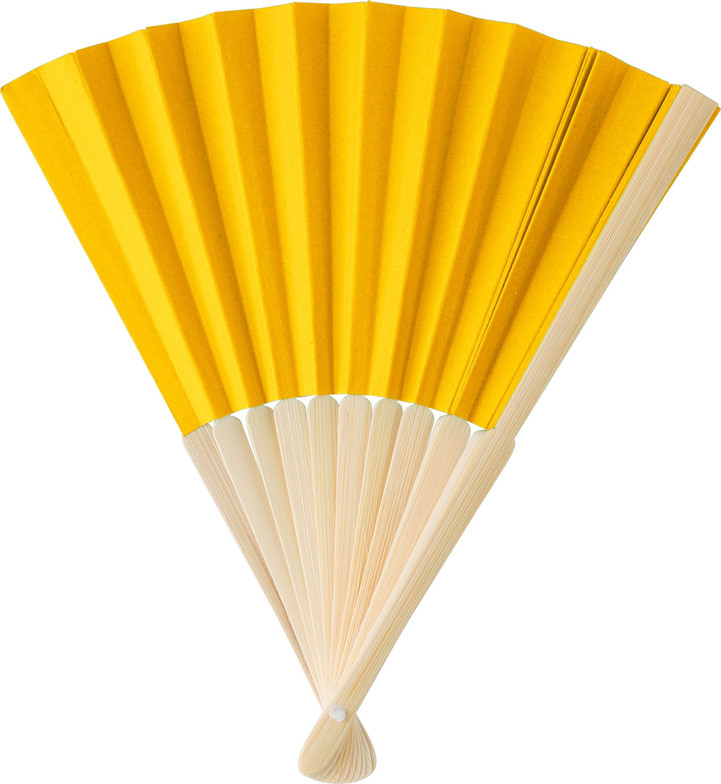 Eventail en bambou et papier Elio