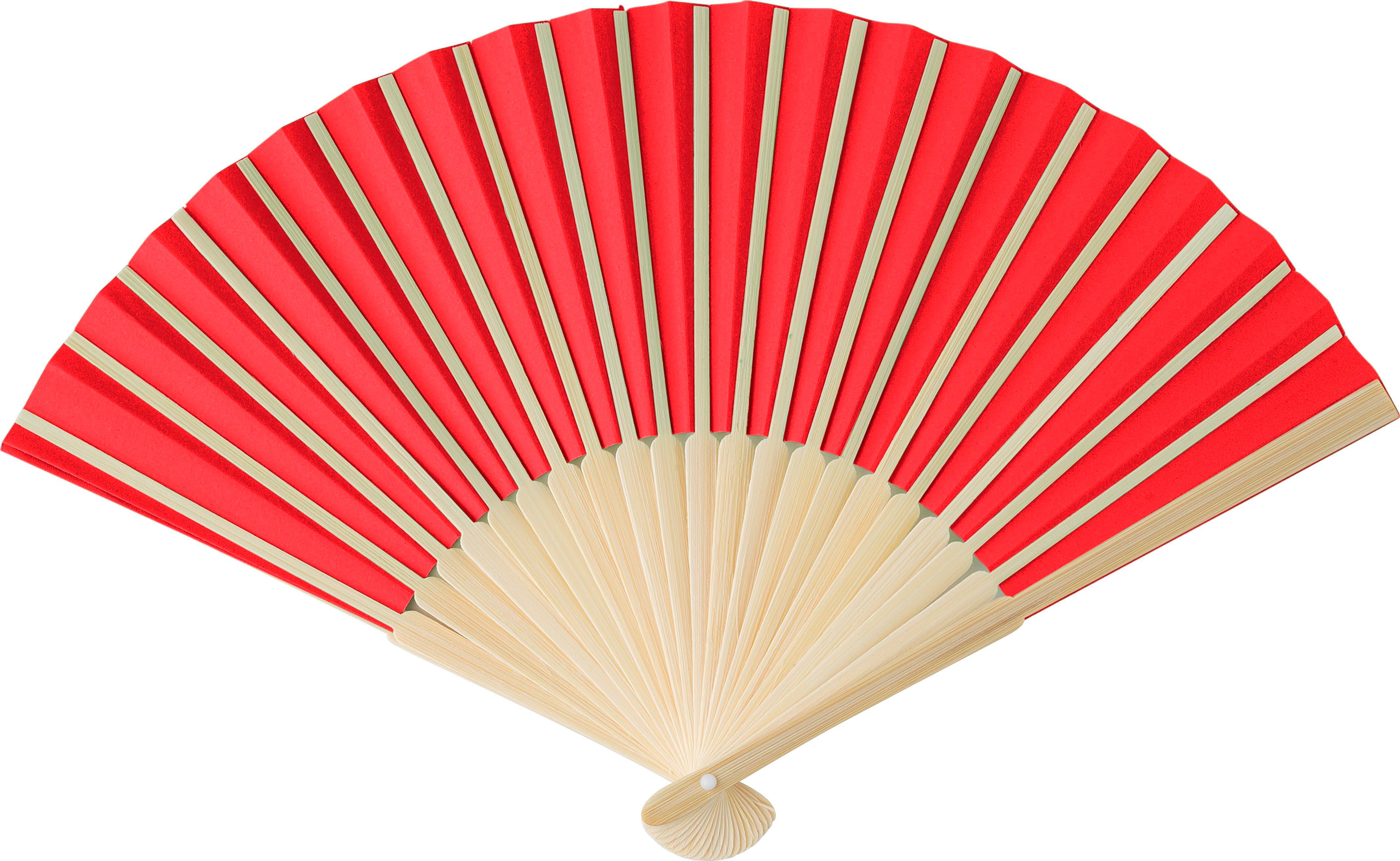 Eventail en bambou et papier Elio