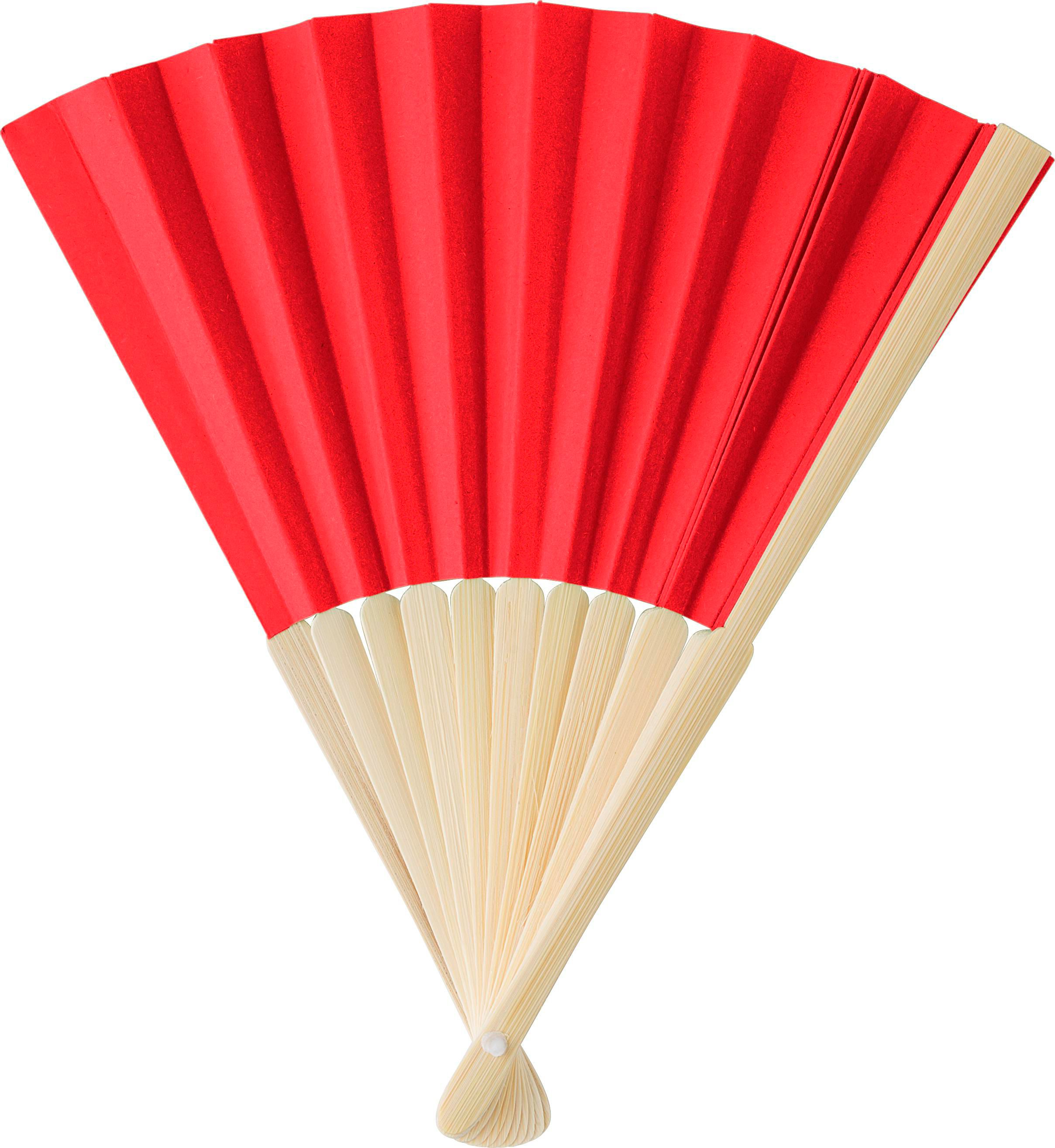 Eventail en bambou et papier Elio