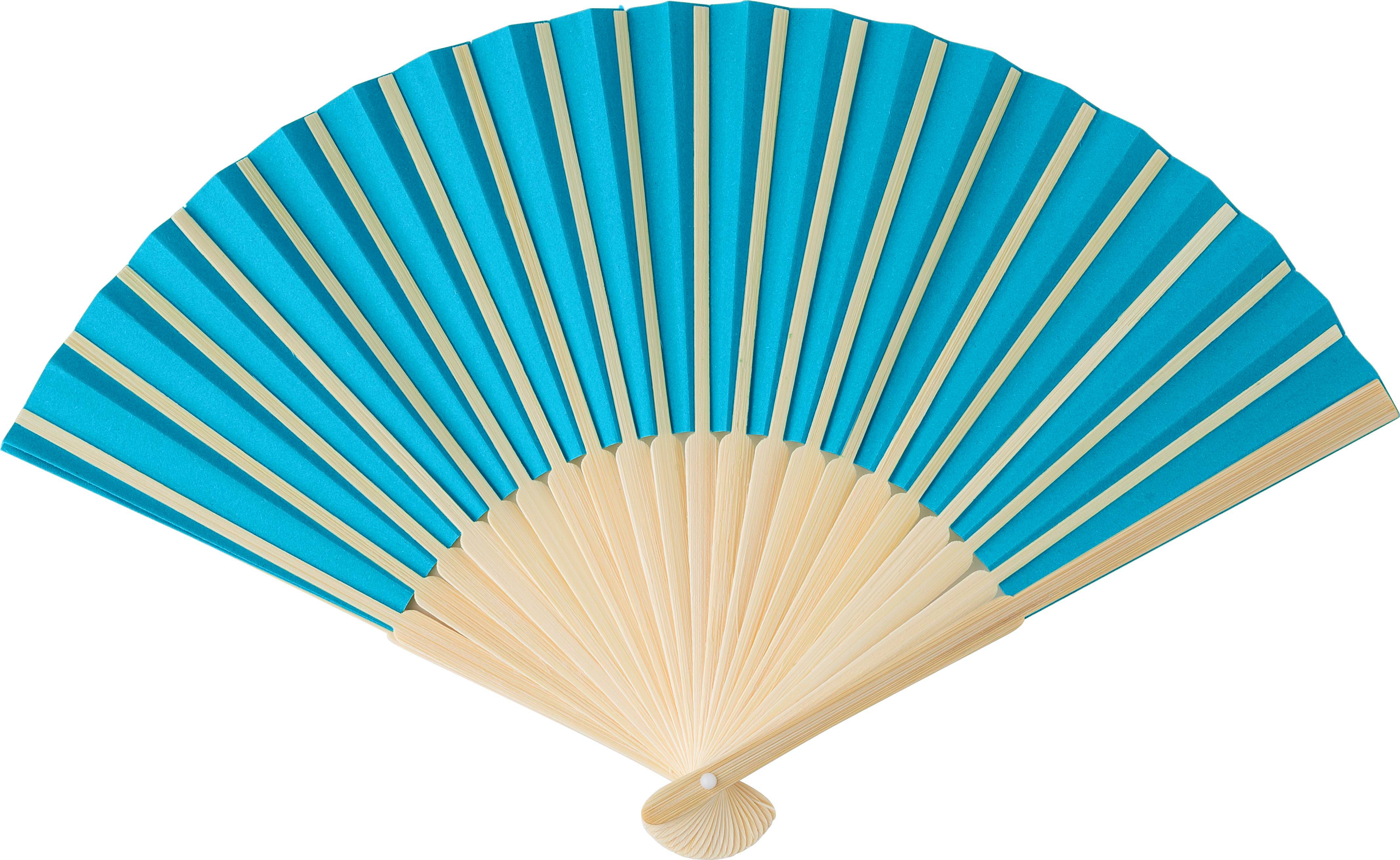 Eventail en bambou et papier Elio