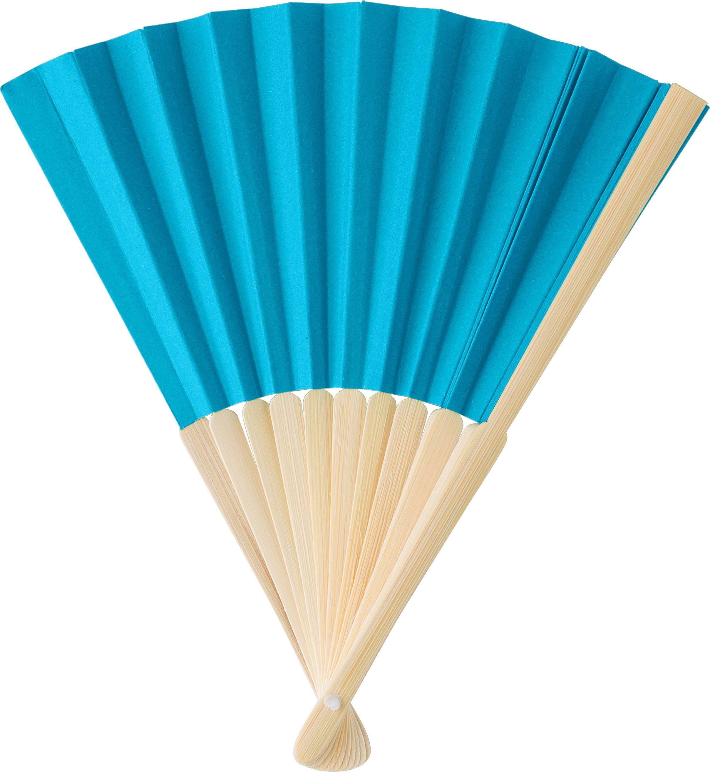 Eventail en bambou et papier Elio