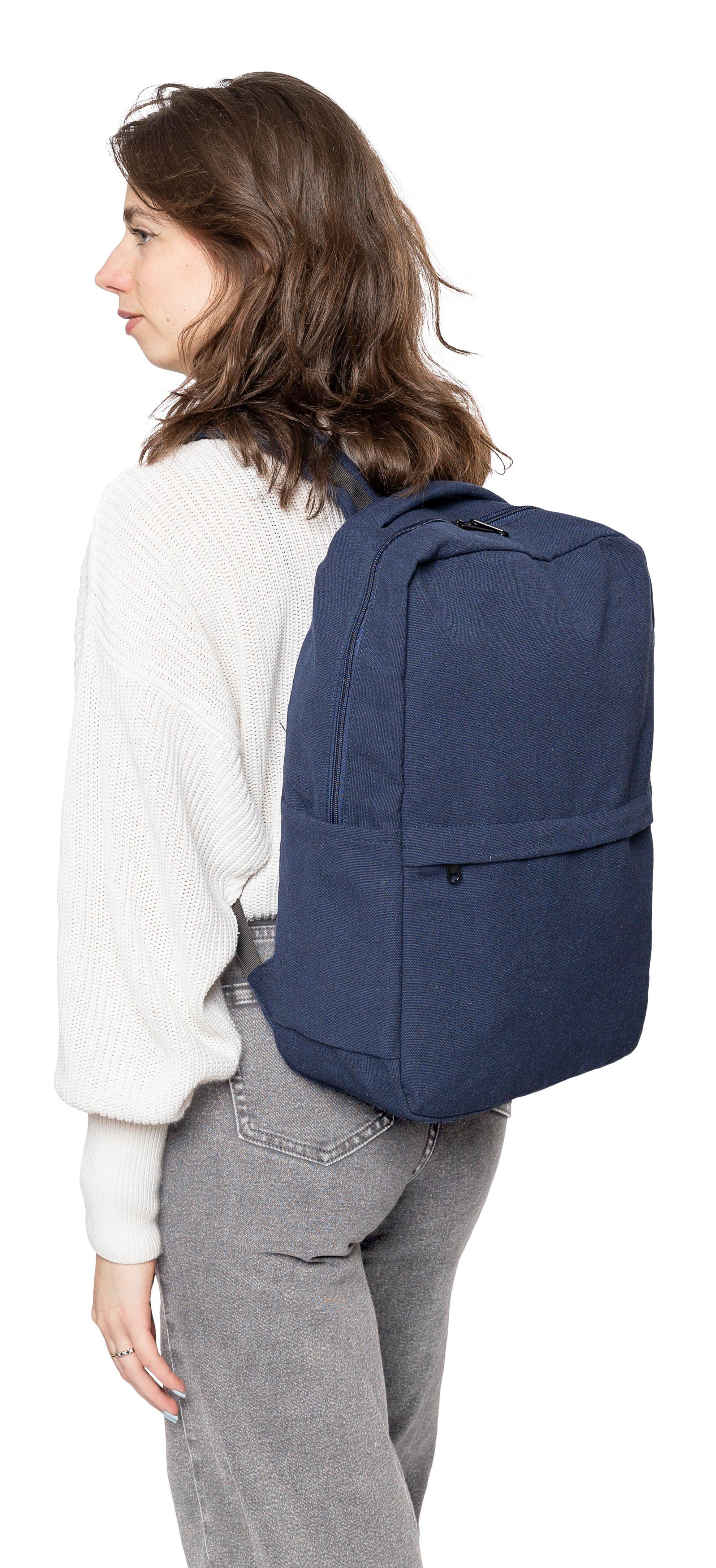 Sac à dos porte-ordinateur en polycoton 330 g/m2 Seraphina