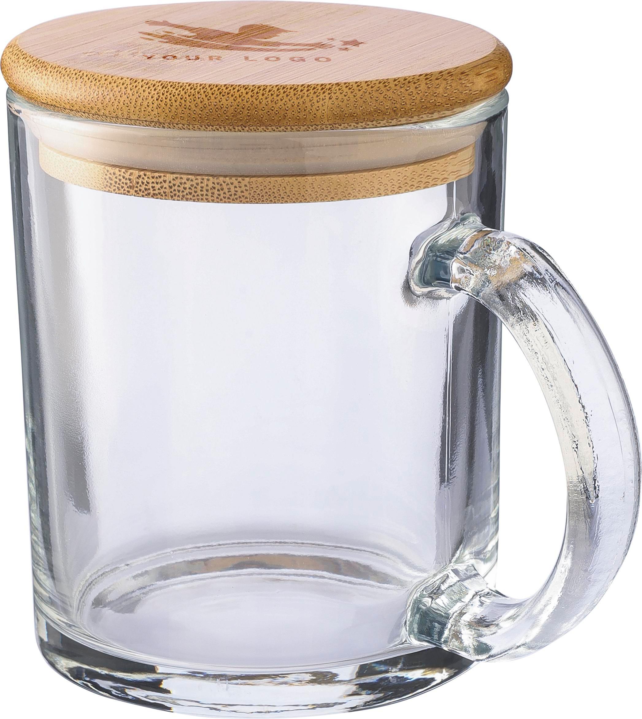 Mug en verre recyclé et bambou de 300 ml Ashley