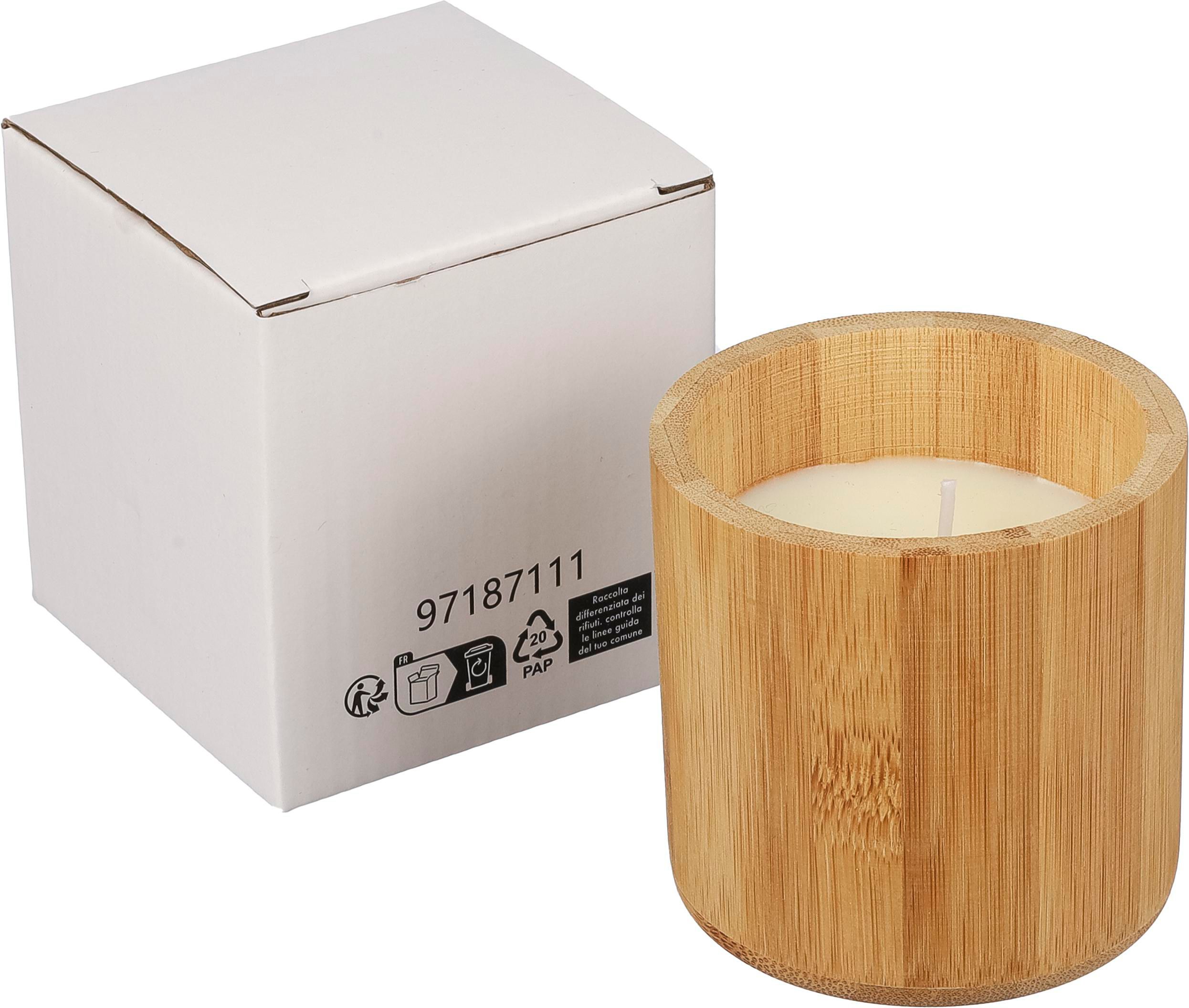 Bougie dans un contenant en bambou Eli