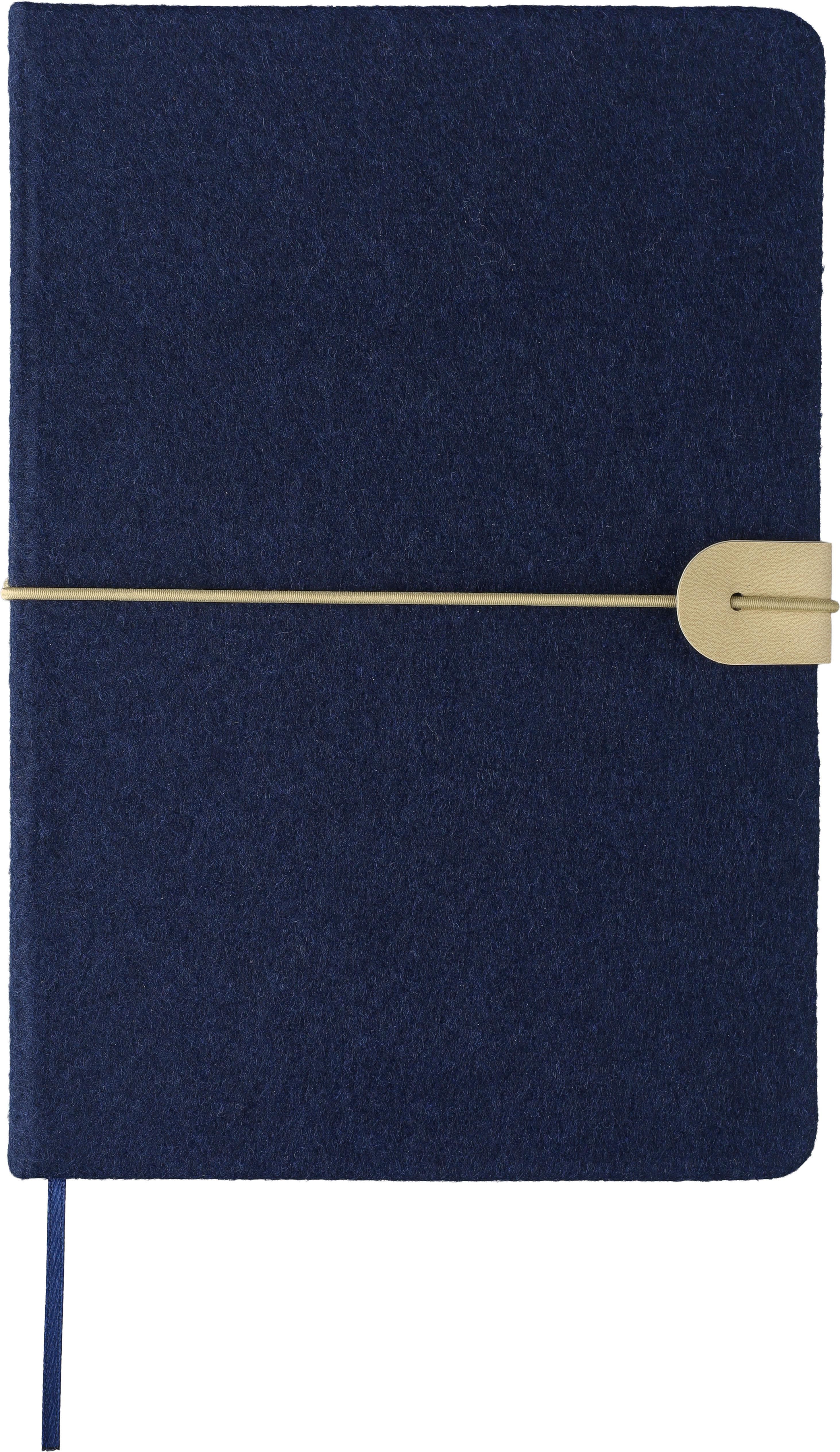 Carnet A5 en feutre recyclé Dario