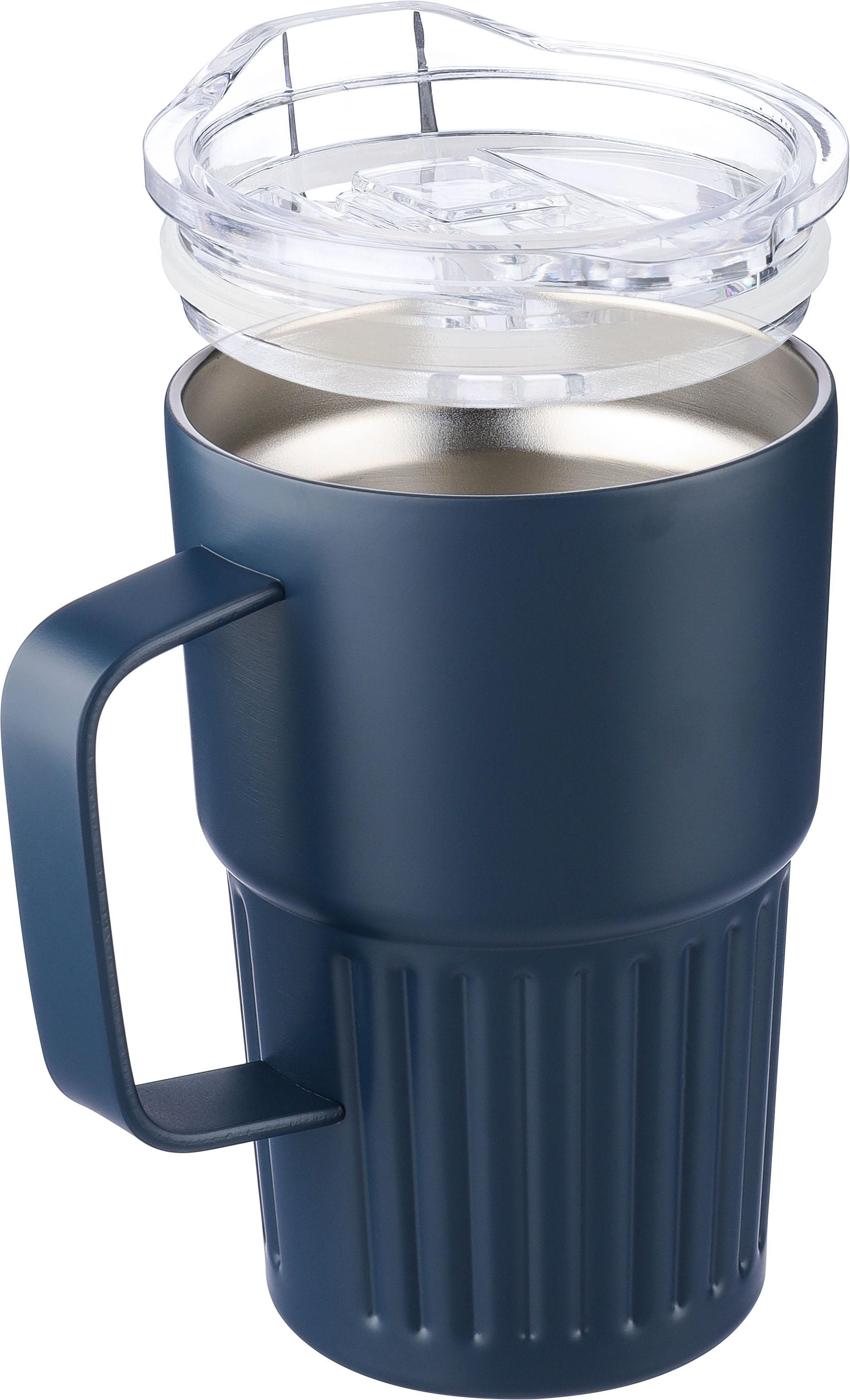 Mug nomade double paroi en acier inoxydable recyclé de 450 ml Calo