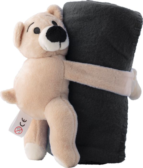 Peluche Orsetto con coperta in pile Owen