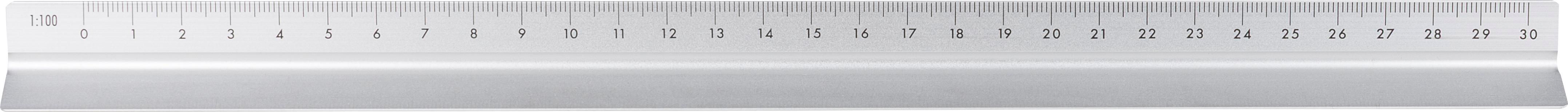 Règle triangulaire en aluminium de 30 cm Tavi