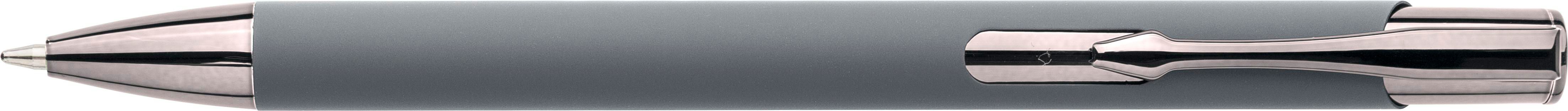 Stylo à bille toucher gomme en aluminium recyclé Anisa