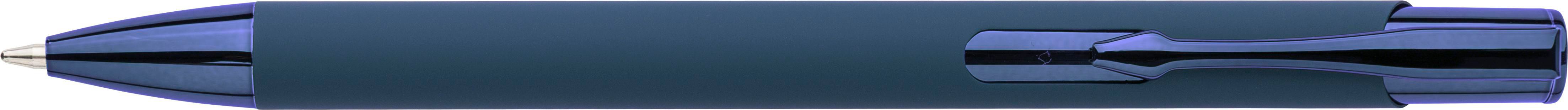 Stylo à bille toucher gomme en aluminium recyclé Anisa