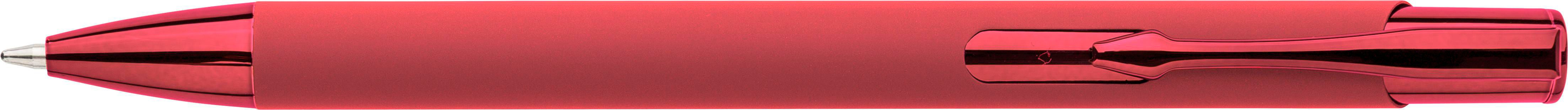 Stylo à bille toucher gomme en aluminium recyclé Anisa