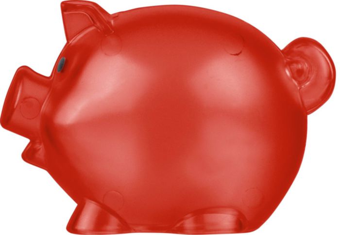 Salvadanaio porcellino in plastica riciclata PS Vivi