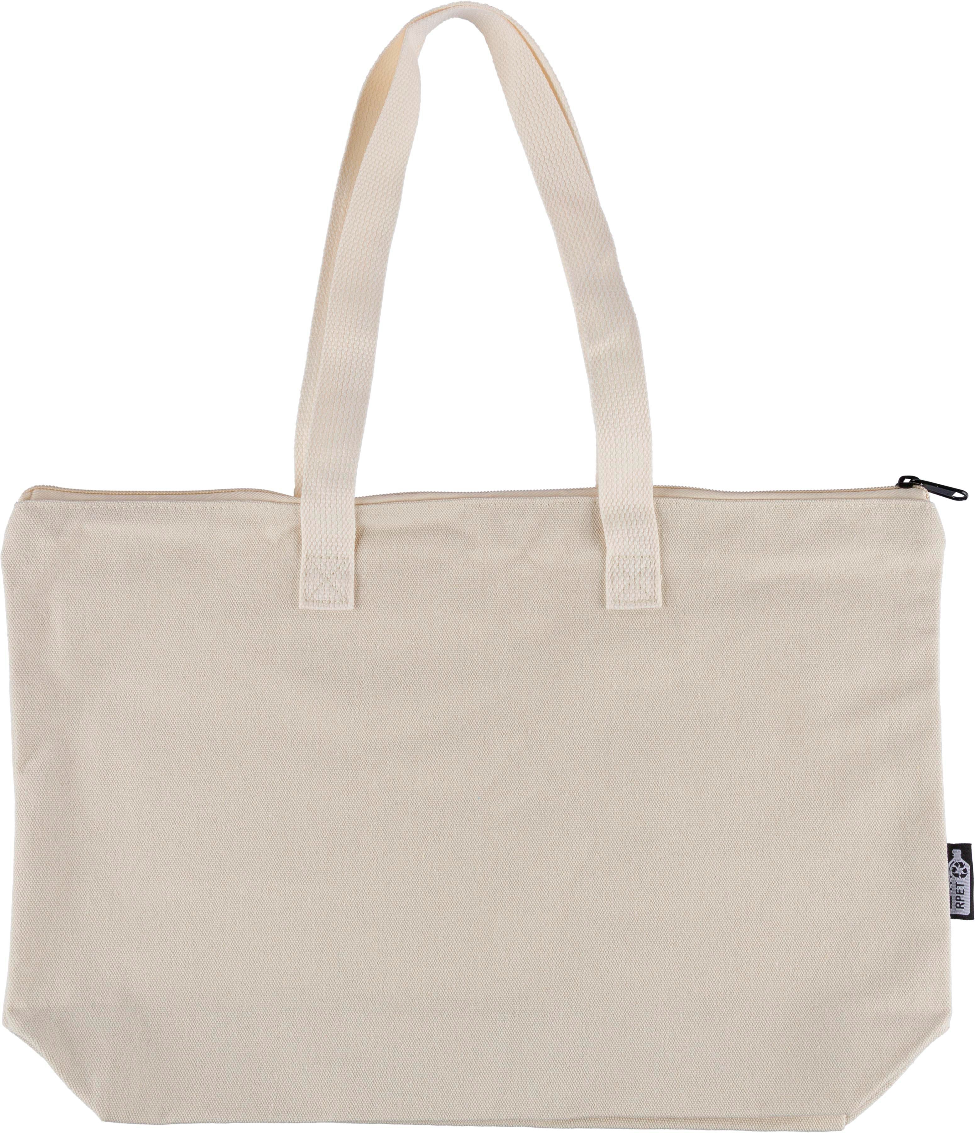 Sac shopping en polycoton recyclé 330 g/m2 Malina