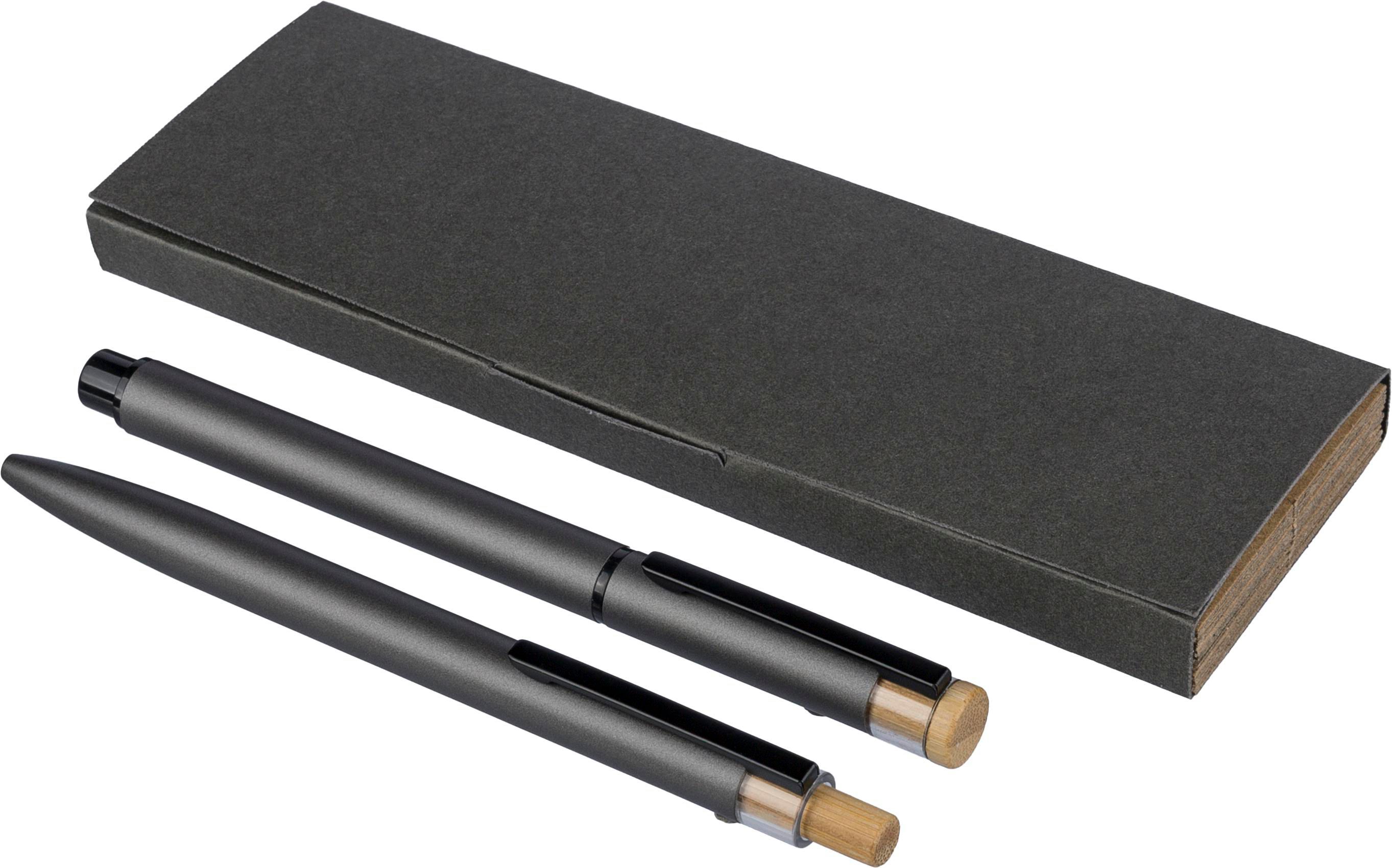 Parure de stylos en aluminium recyclé laqué Ilaria