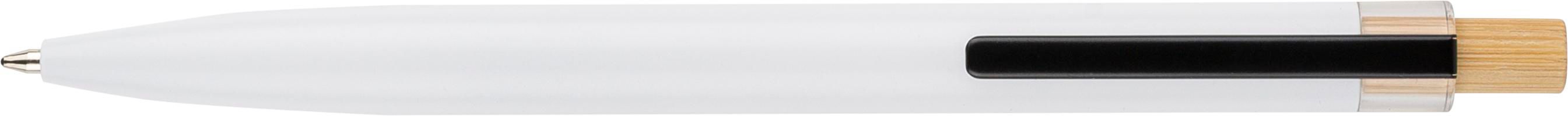 Stylo à bille poussoir laqué en aluminium recyclé Maren