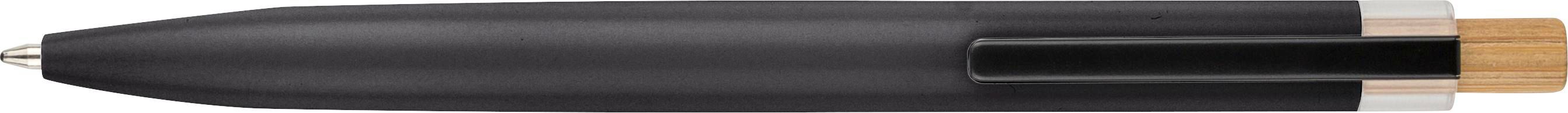 Stylo à bille poussoir laqué en aluminium recyclé Maren