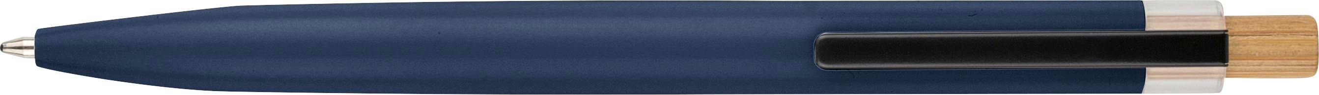 Stylo à bille poussoir laqué en aluminium recyclé Maren