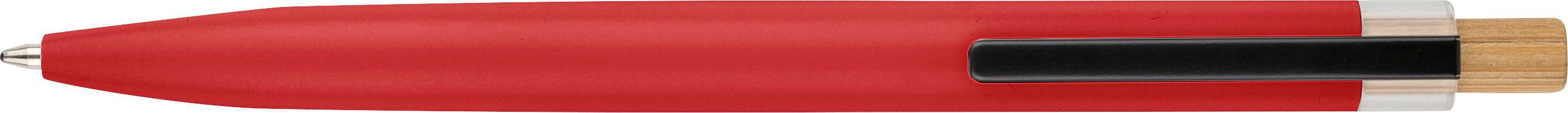 Stylo à bille poussoir laqué en aluminium recyclé Maren