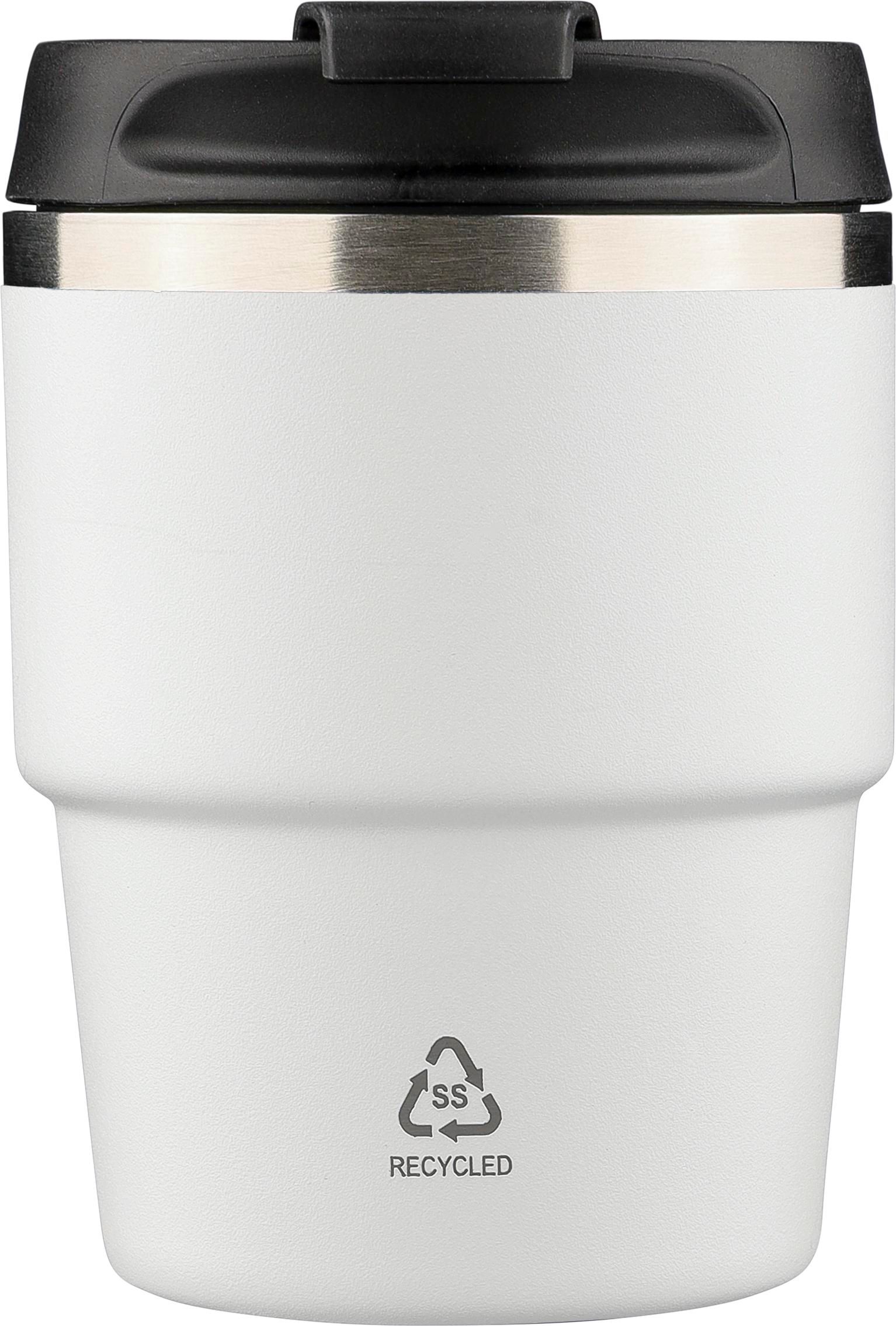 Mug double paroi de 175 ml en acier inoxydable recyclé Oli