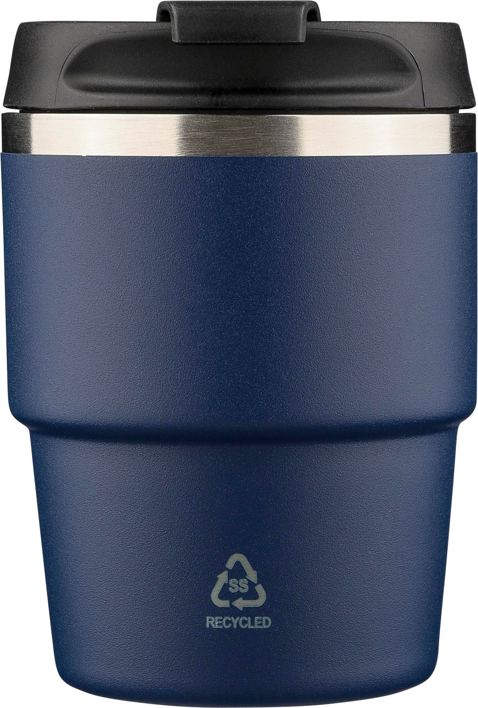 Mug double paroi de 175 ml en acier inoxydable recyclé Oli