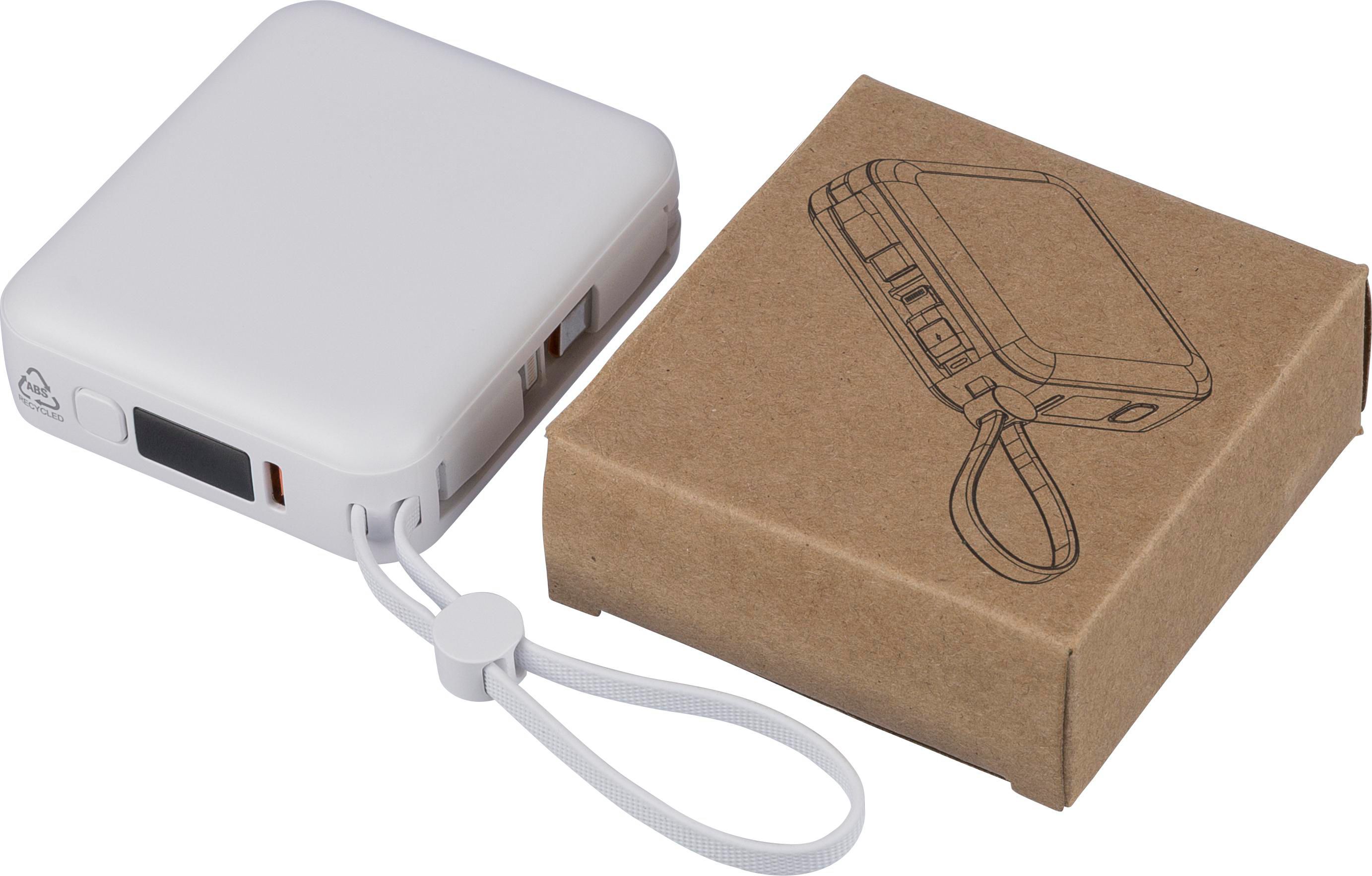 Power bank en ABS recyclé Jona