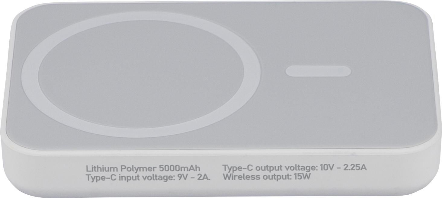 Power bank sans fil en ABS recyclé Miren