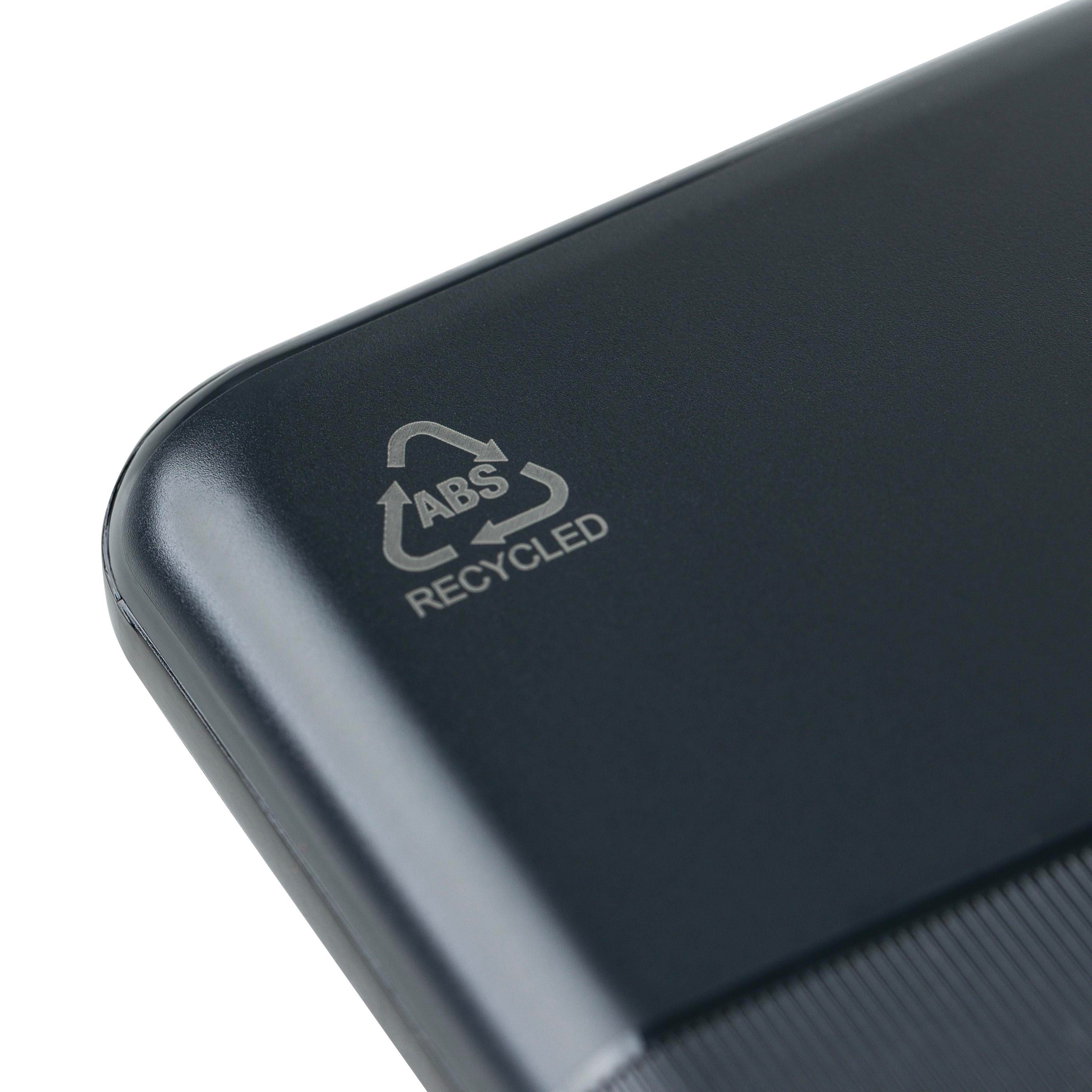 Power bank en ABS recyclé Tavi