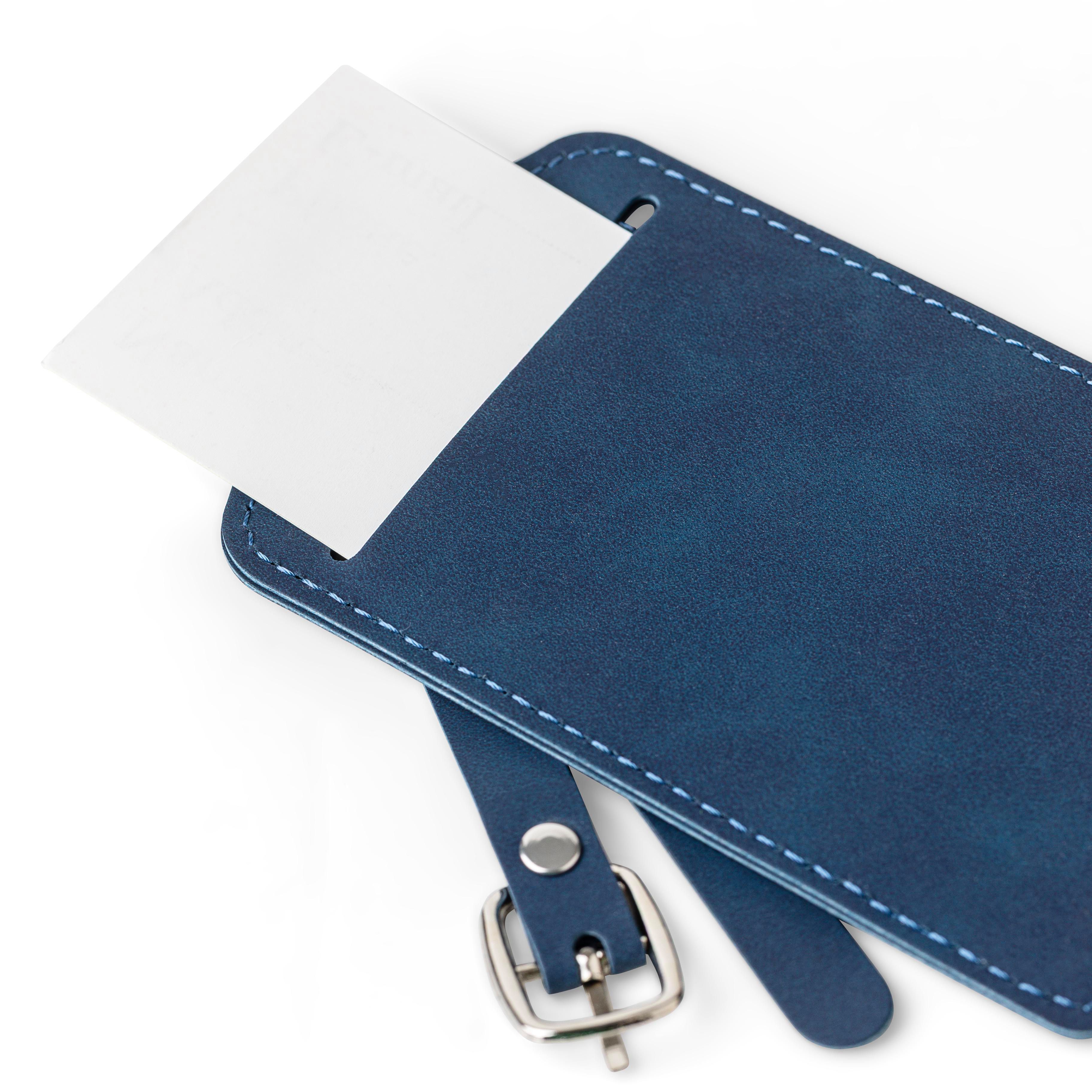 Porte-passeport et étiquette de bagage en PU recyclé Zani