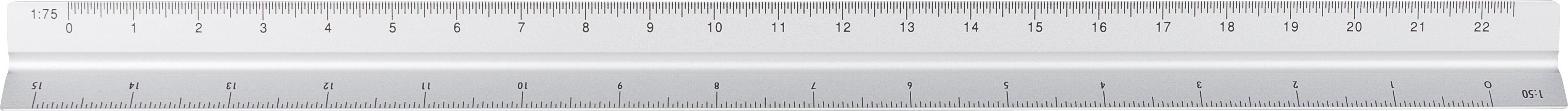 Règle triangulaire en aluminium de 30 cm Tavi